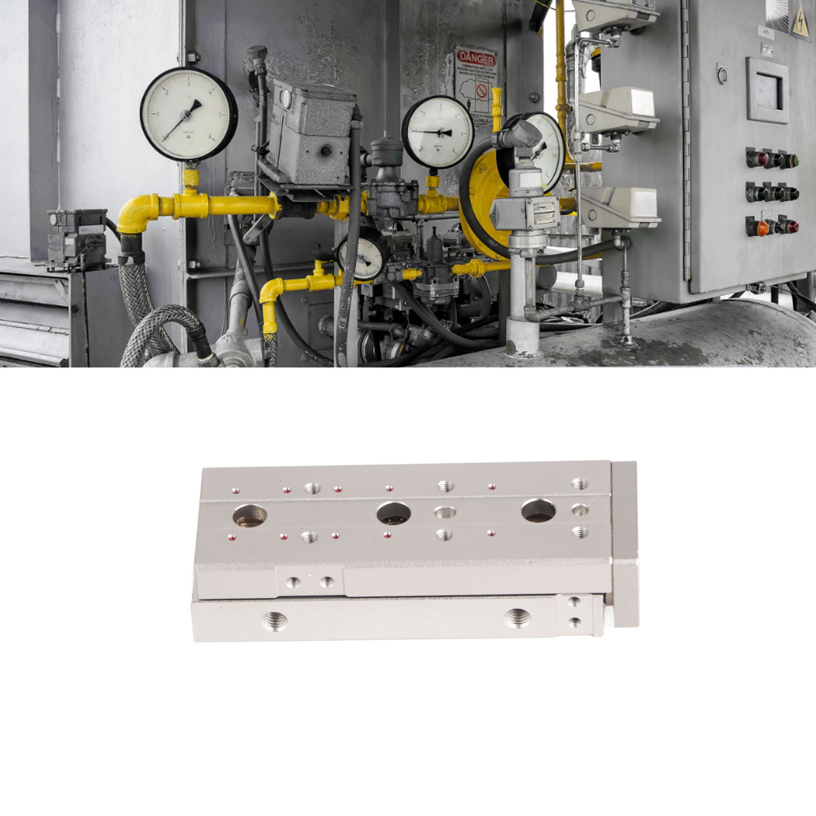 Pneumatischer Gleitzylinder Vom Typ Airtac, Präzisionszylinder Mit Doppelter Linearführung, Einlass-/auslassanschlussrohrdurchmesser M50,8hlq6-40s
