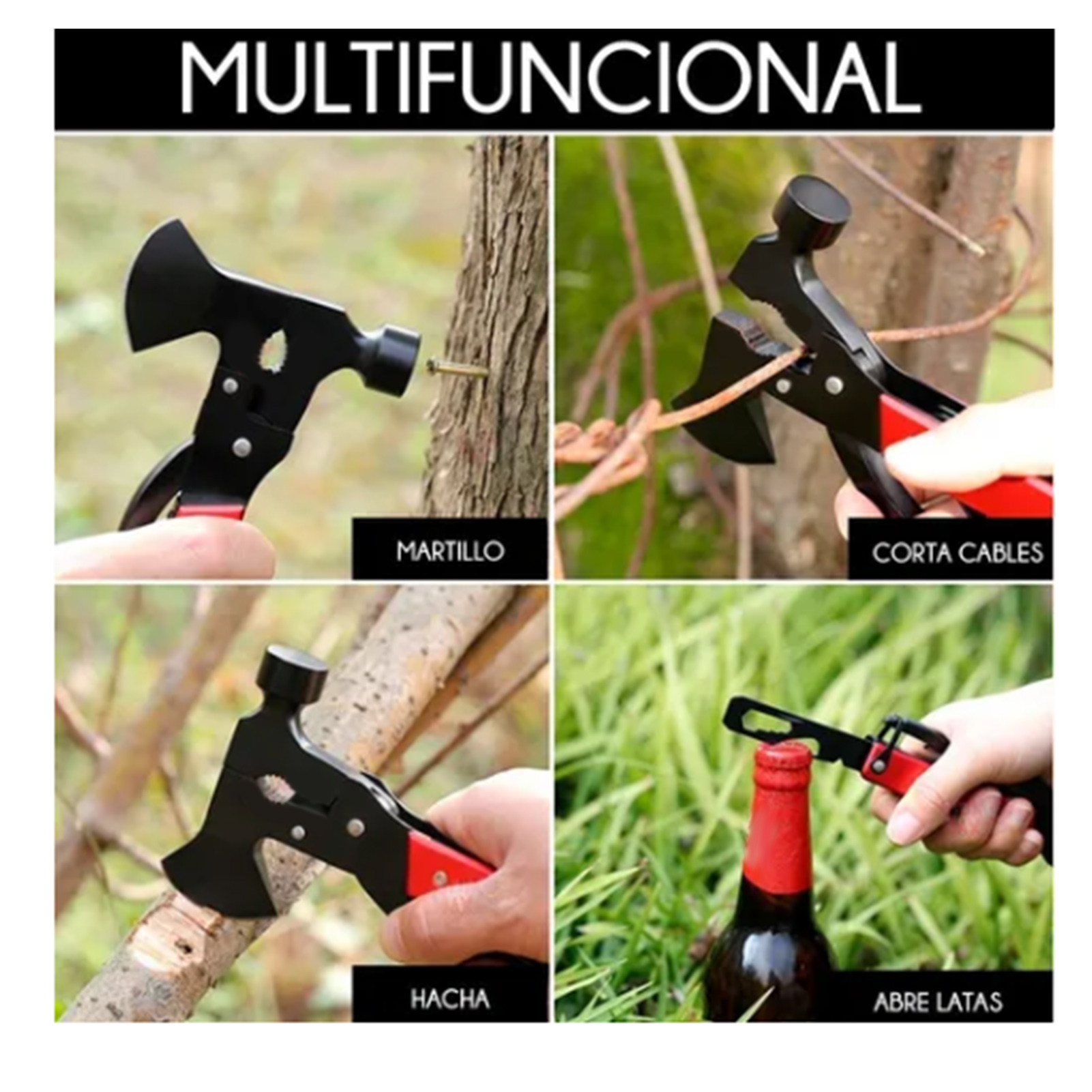 Multifunktionsaxt, Multifunktionsaxt, Sicherheitshammer, Multifunktionshammer, Axt, Gartengeräte