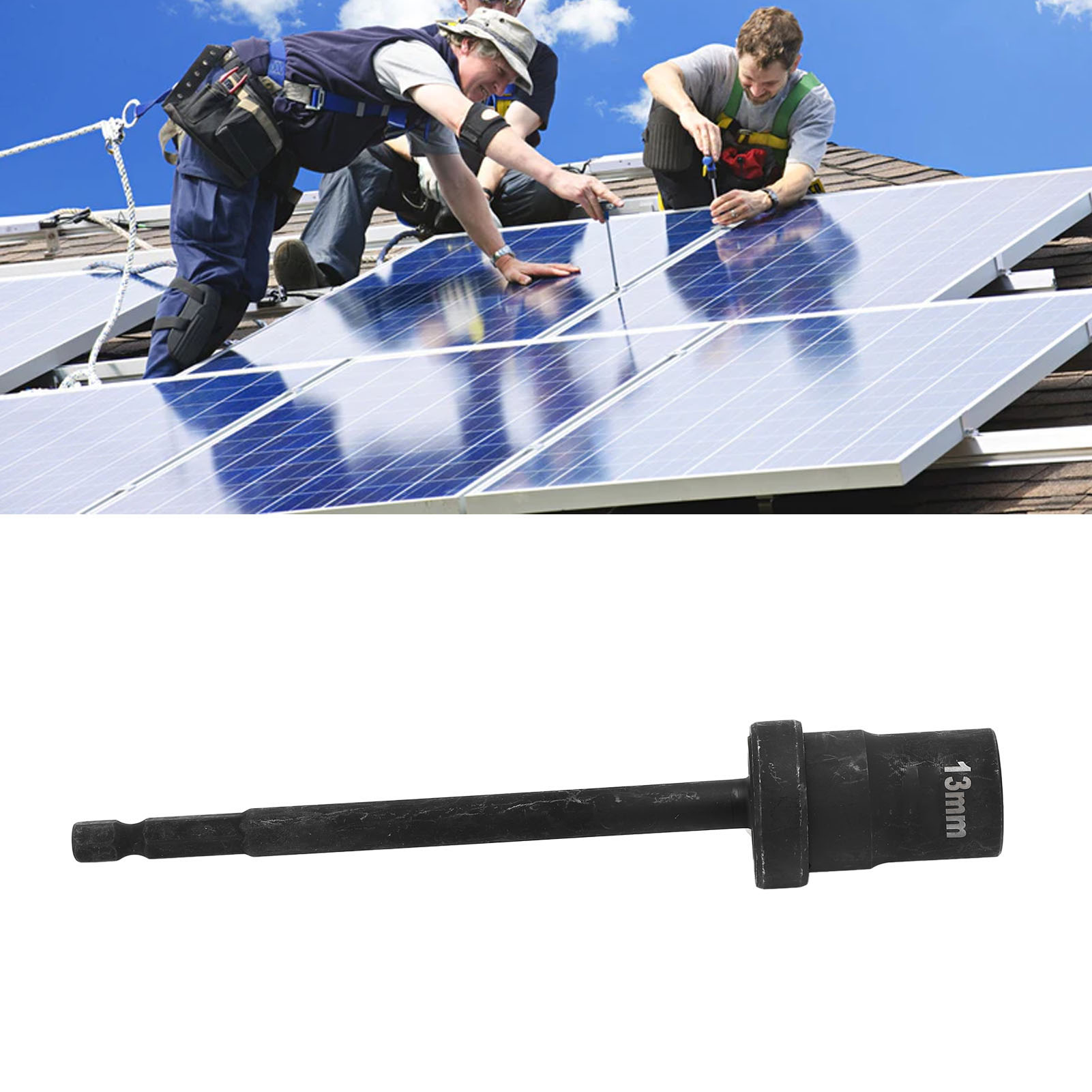 Universelle 13-mm-stecknuss, Integrierter Verlängerter H13-steckschlüsselkopf Für Elektroschlüssel (speziell Für Photovoltaik-kraftwerke Entwickelt)