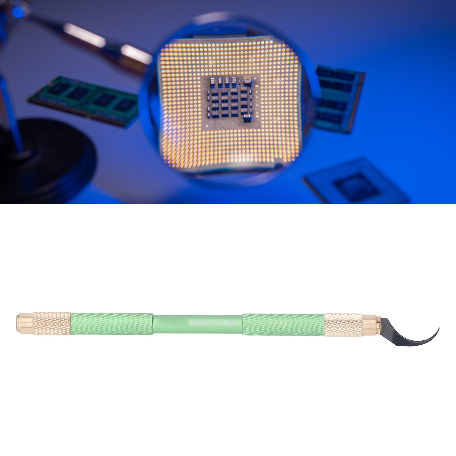 Chip-retuschierwerkzeug-set, Multifunktionale Schleifscheibe, Bga-entfernungswerkzeug, Grün.