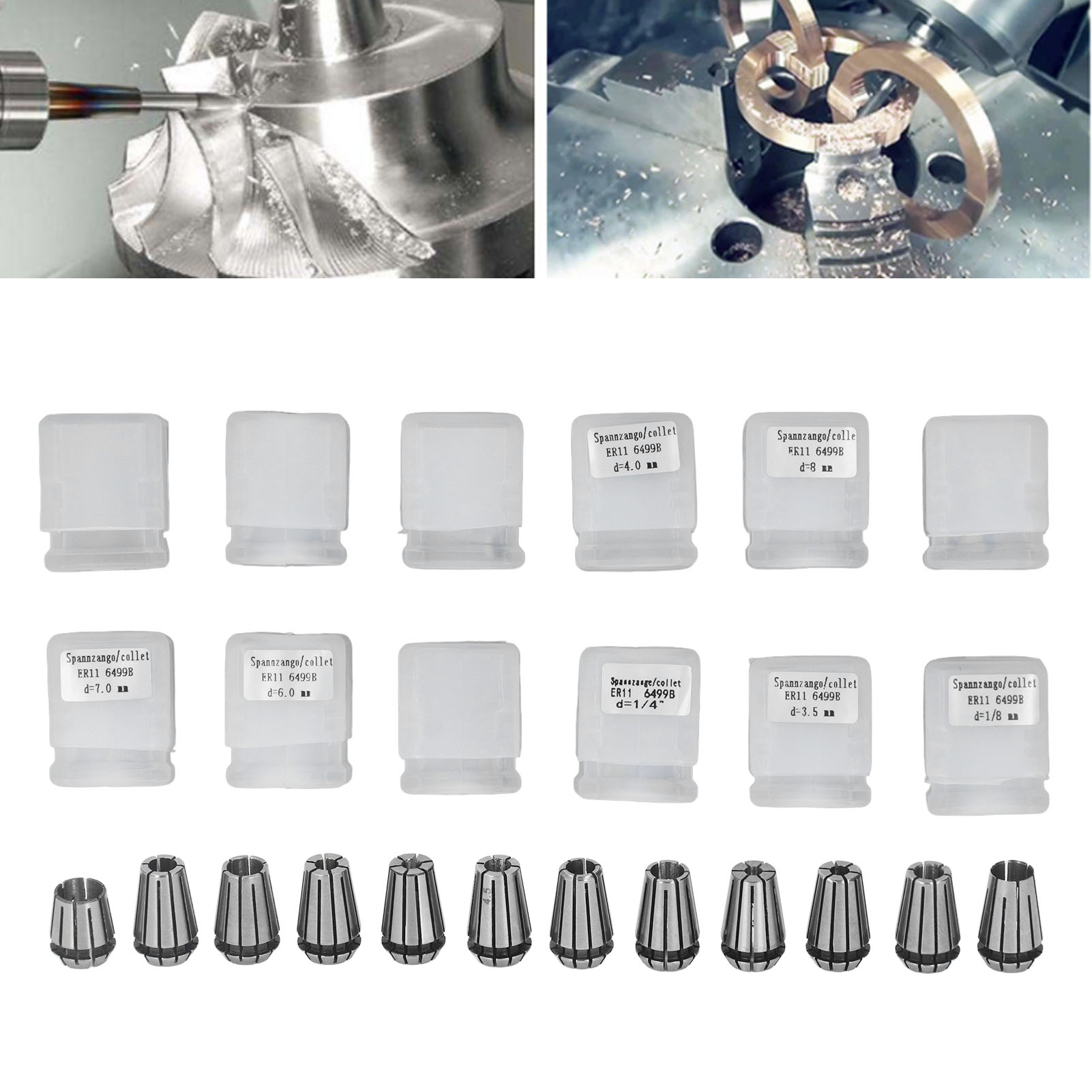 Satz Mit 12 Federklemmen Für Die Hochpräzise Cnc-graviermaschinenspindel Er11