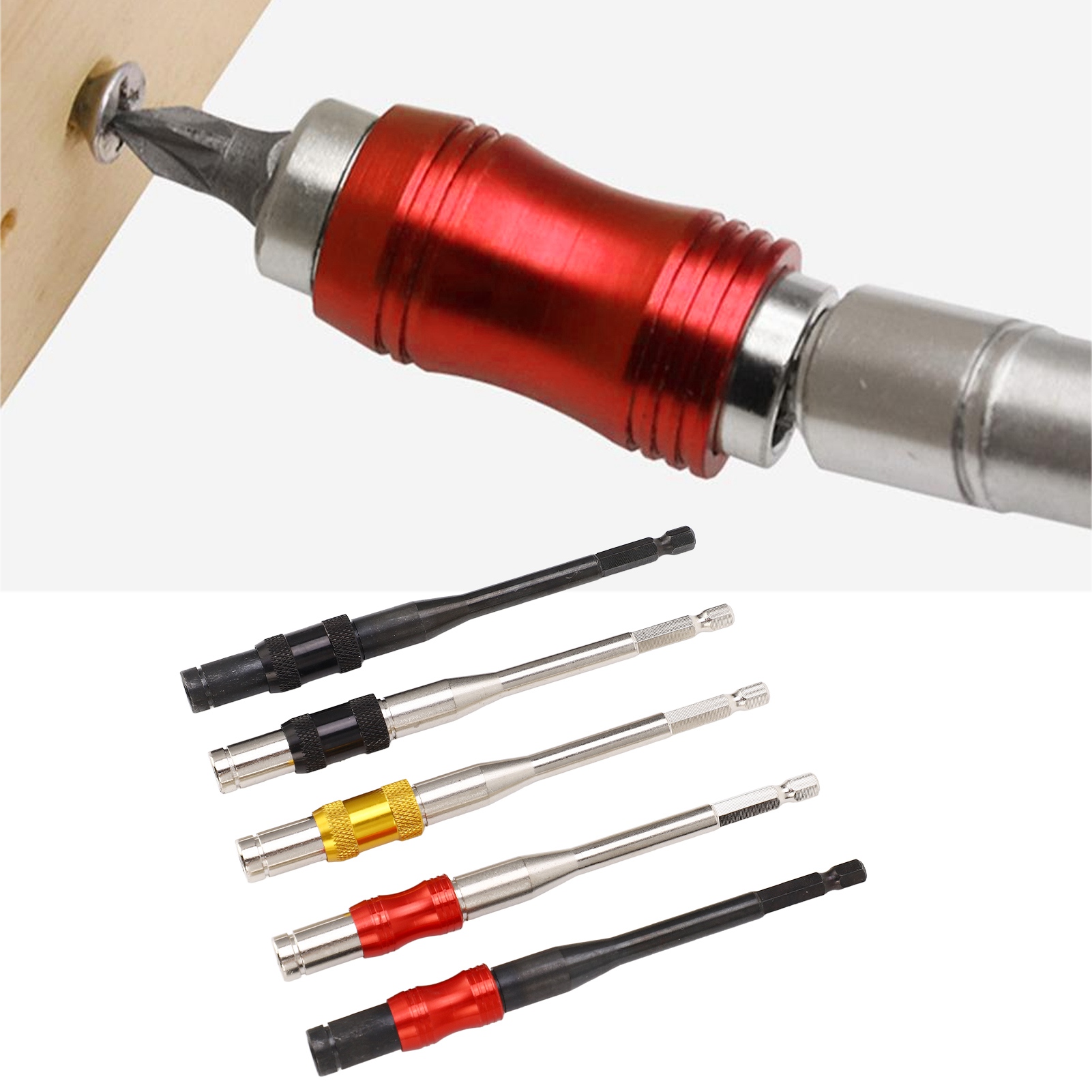 1/4"-drehbarer Magnet-bohrerhalter, Sechskantgriff, Schnellverschluss-selbstverriegelungsschaft, 145-mm-sechskantschaft, Schnellverschluss-selbstverriegelungsverlängerung, Drehbarer Bohrerhalter