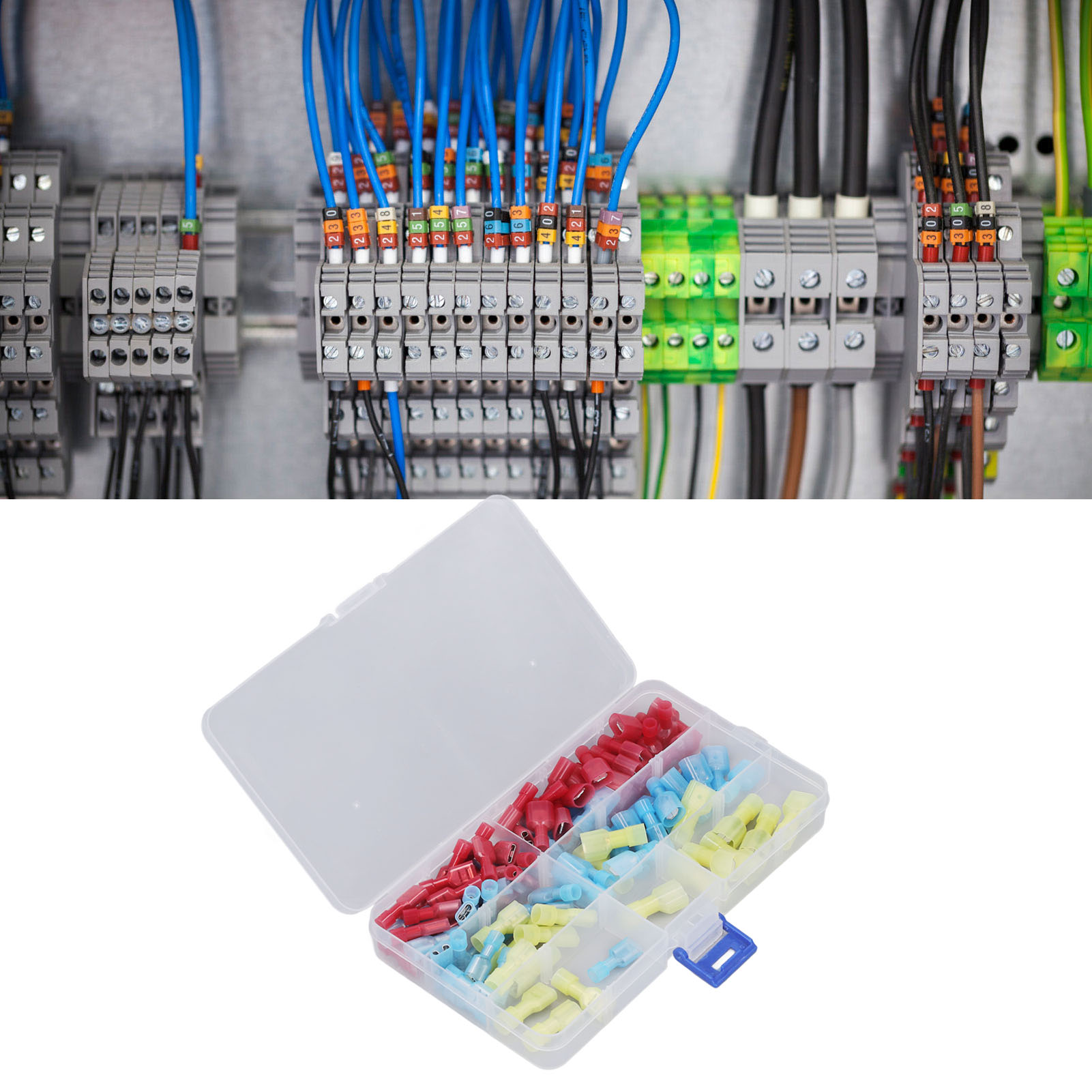 Set Mit 100 Nylon-klemmenblöcken, Stecker- Und Buchsenklemmenblöcke