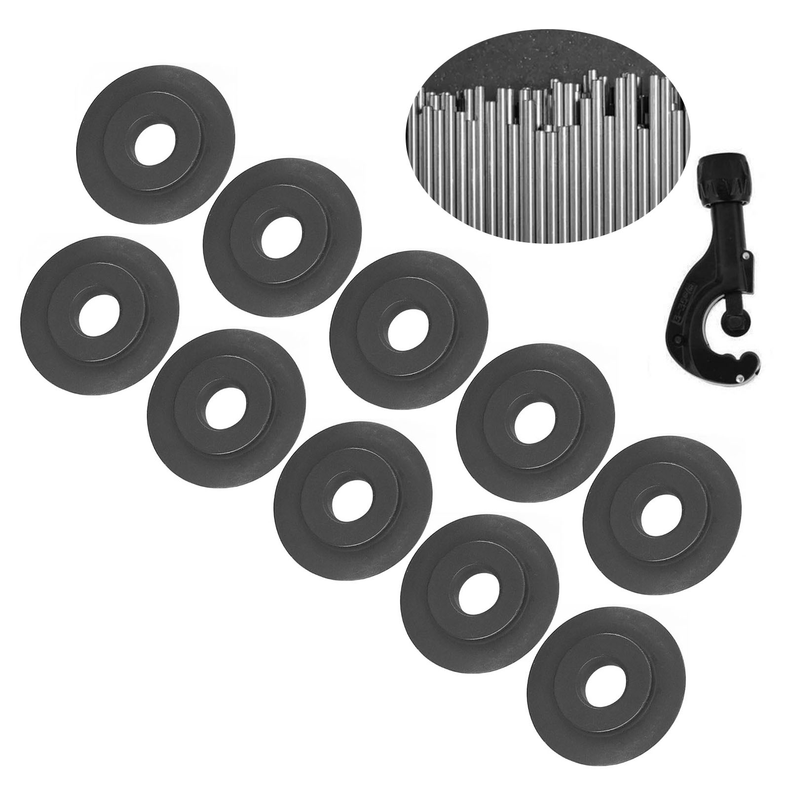 10 Ersatzreifenklingen Der Größe 18×3×5 Mm, Verwendet Zum Wechseln Der Räder An Rohrschneidemaschinen Und Kupferrohrschneidemaschinen.