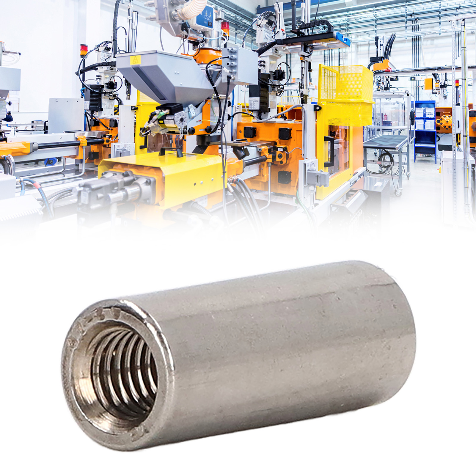 Satz Mit 20 Zylindrischen Muttern M50,8-8-l20 Mm Mit Innengewinde Aus Edelstahl 304