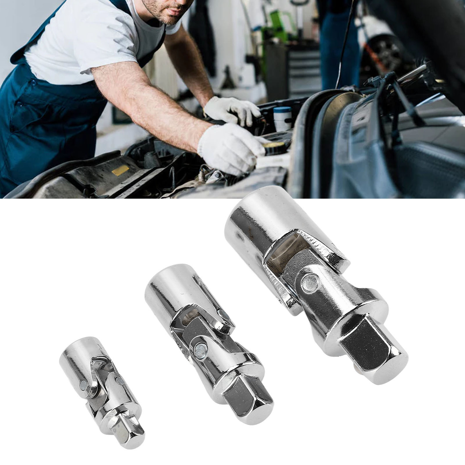 Vierkante Kop Ratschen-steckschlüsseladapter/konverter Für Elektrowerkzeuge, Kompatibel Mit 1/4", 3/8" Und 1/2" Steckschlüsseln.