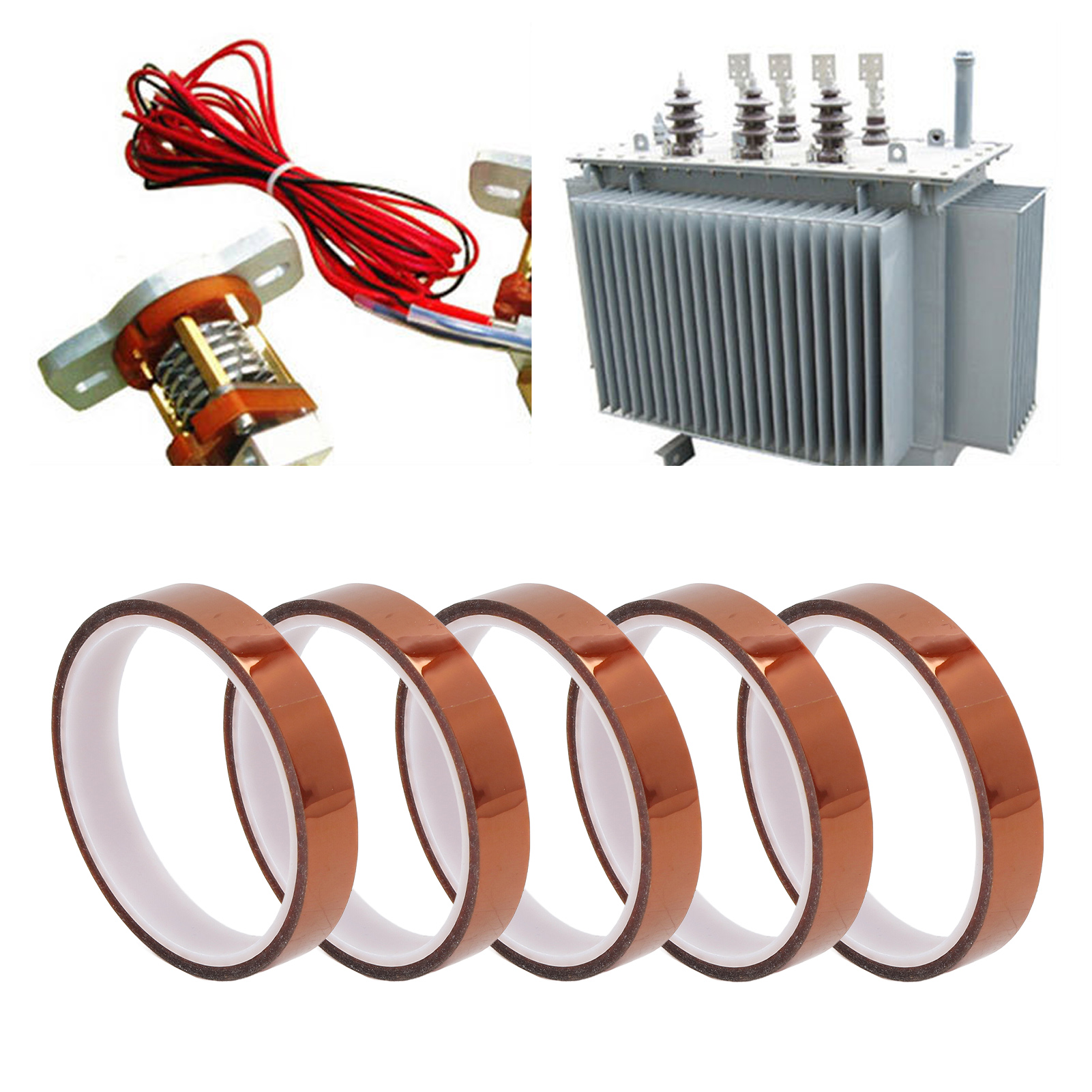 Isolierband, Hochtemperaturband, Wärmeleitklebeband Für Batterien, Braunes Isolierband, Verkauft In 5er-packungen (20 Mm).