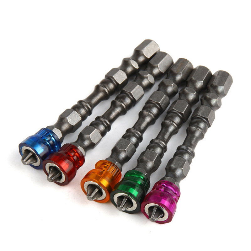 Monochrome Einzelkopf-schraubendreherbits Für Elektrische Bohrmaschinen Mit Starker Magnetspule, Phillips S2 Schraubendreherbits Sku00129 5 Farbige Einzelkopf-schraubendreherbits Mit Magnetspule.