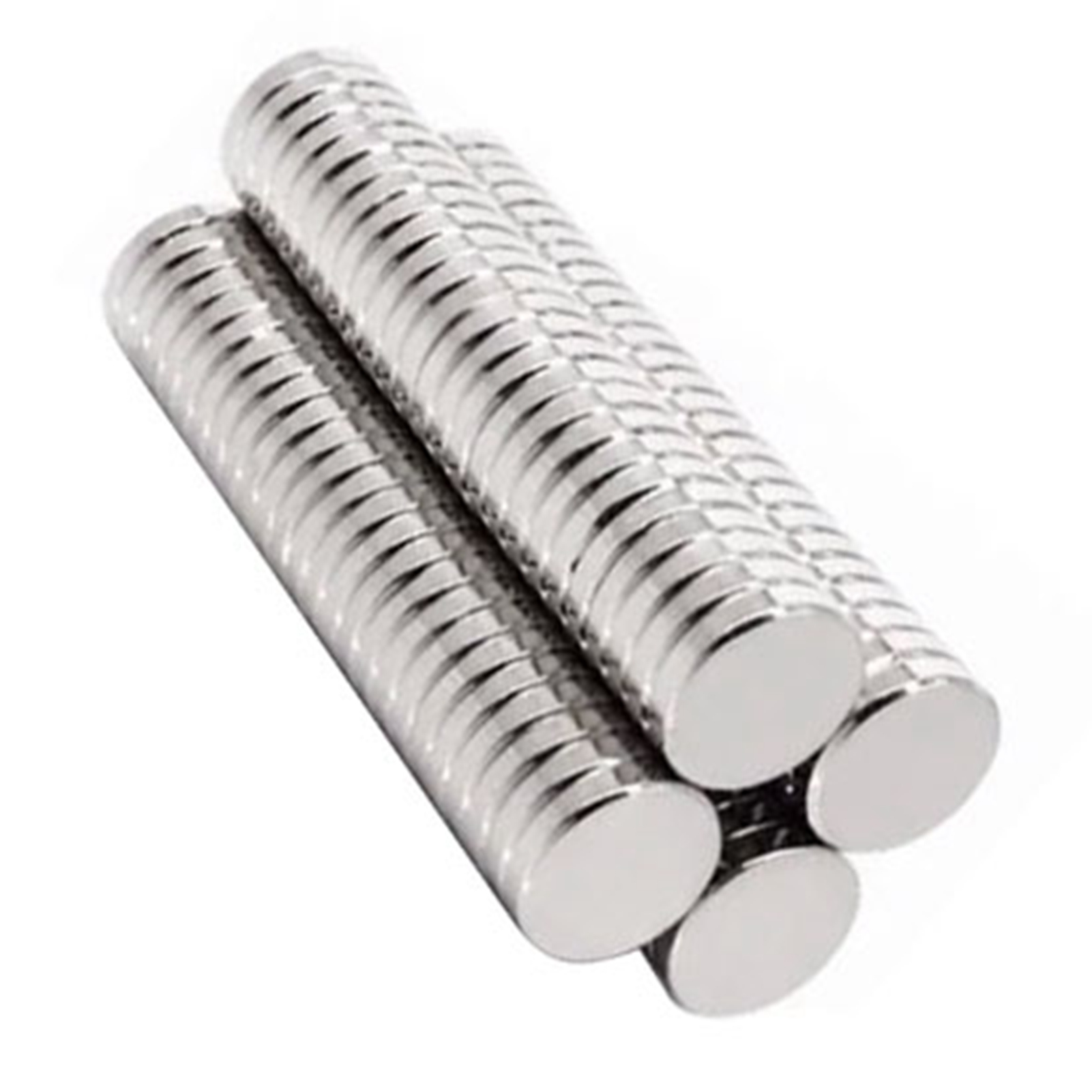 50 Runde Magnete, 10 Mm X 2 Mm, N35