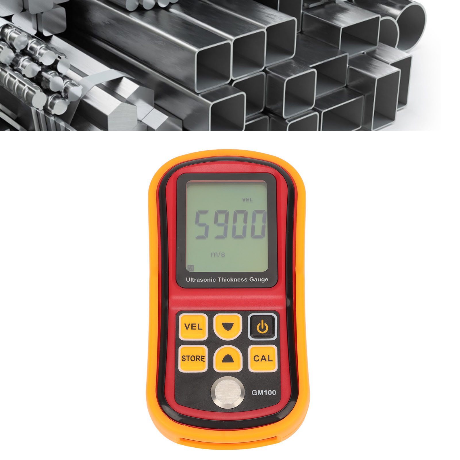 Gm100 Ultraschall-dickenmessgerät, Dickenmessgerät Für Metalle, Dickenmessgerät Für Stahlbleche, Dickenmessgerät Mit Digitaler Anzeige