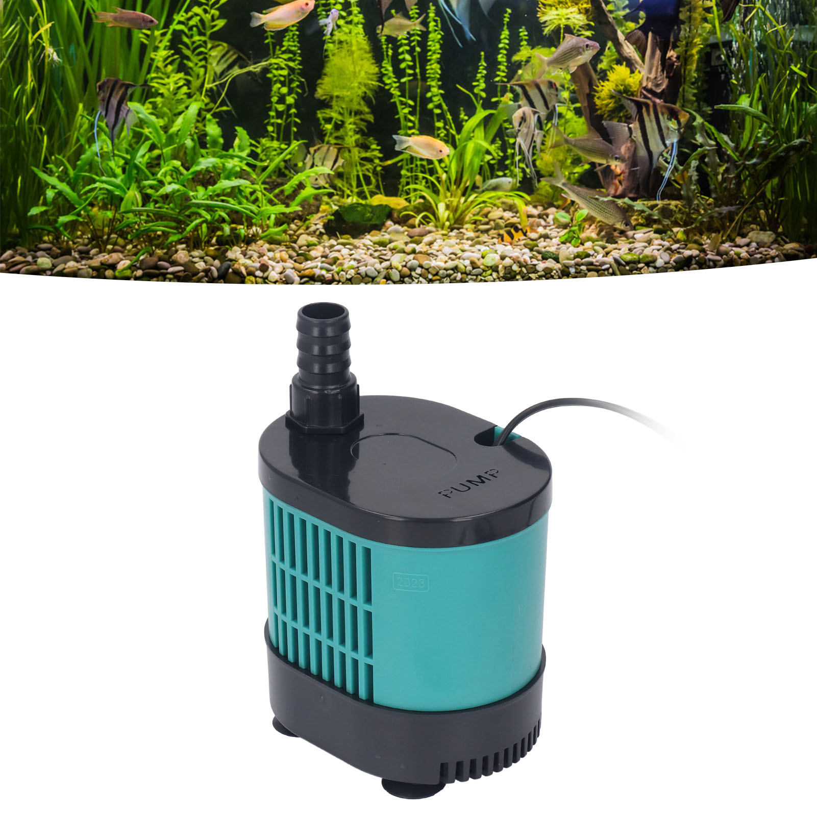 Eb-y777 Bodenansaug-tauchpumpe, 75 W, Variable Frequenz, Für Aquarien, Fördermenge 3000 L/h, Mit Umwälzfilter. Kleine Wasserpumpe Für Den Hausgebrauch, Trockenlaufschutz, Europäischer Standard 220–240