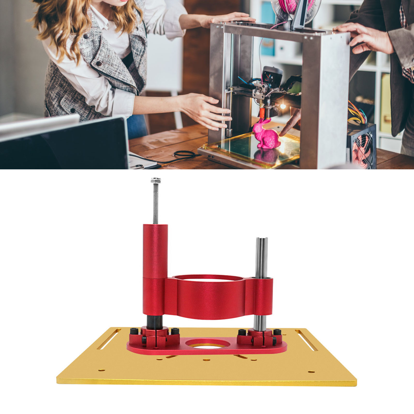 Set Aus 2 Teilen S8-2 Dritte Generation Verbesserte Graviermaschinen-hebeplattform + Hebetisch Der Mini-inverted-plate-fräsmaschine Zum Nuten, Zapfen, Konturieren, Fasen Und Waschen.