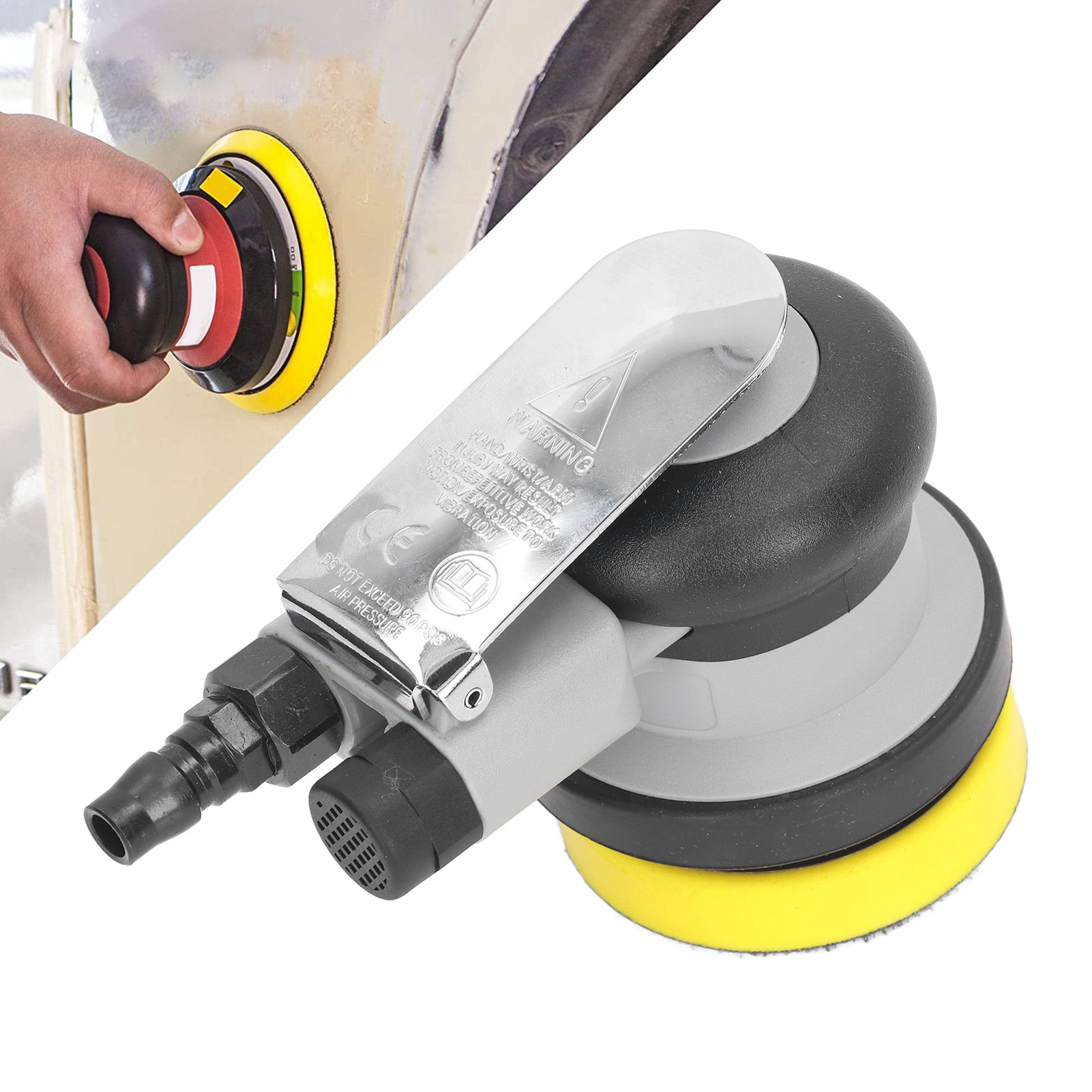 Druckluftschleifer, 12.000 U/min, 76 Mm (3 Zoll), Blechschleifer, Steinpolierer, Autowachser