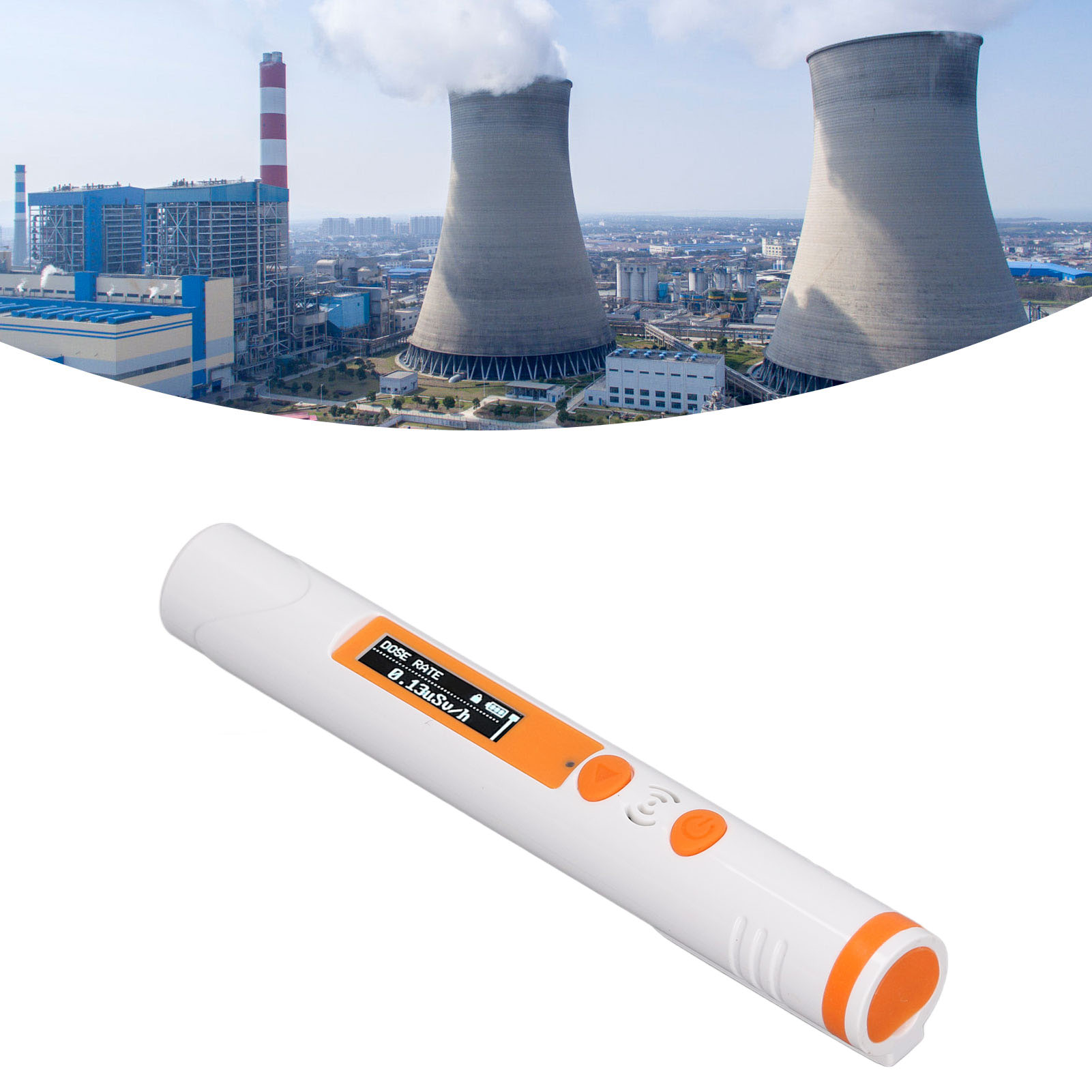 Zwei Stiftförmige Detektoren Für Nukleare Strahlung Und Auf Marmor Montierte Persönliche Dosisalarmzähler Für Röntgen-/gammastrahlung Werden Zusammen Verkauft.