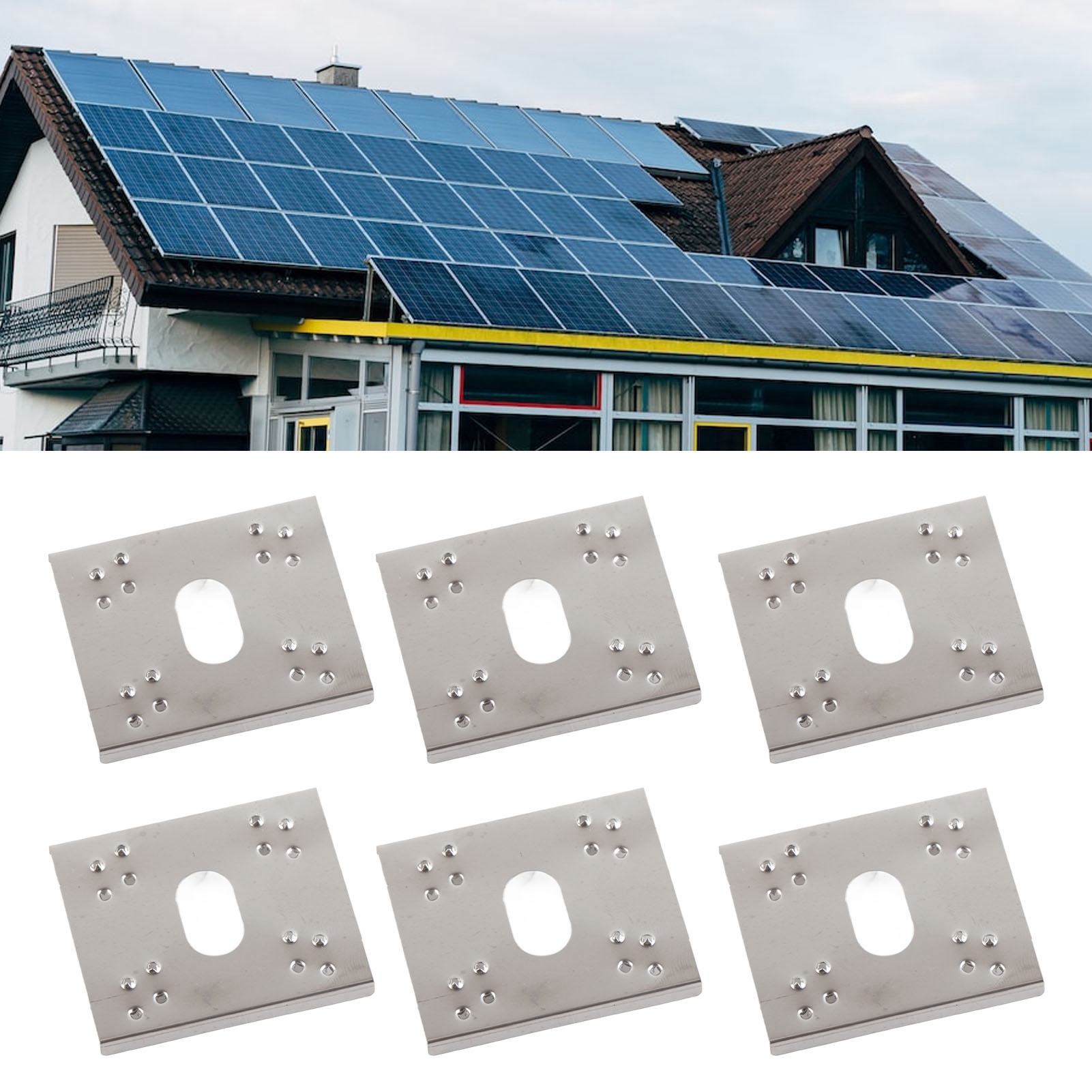 Packung Mit 100 Leitfähigen Solar-photovoltaik-platten, Erdungsplatten Für Solarmodule, Blitzschutzplatten Mit Doppelbefestigung