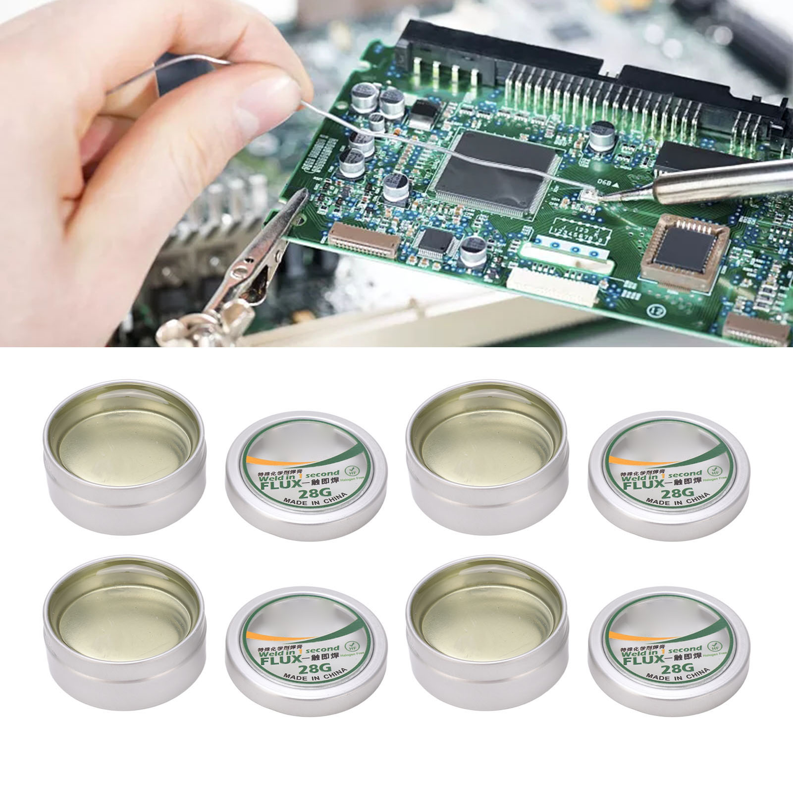 Diese Lötspitzen-reparaturpaste Wird In 4er-packs Verkauft Und Reinigt Lötmittelreste, Beseitigt Schwärzungen, Desoxidiert Und Repariert 28 G Reparaturpaste Für Lötspitzen.
