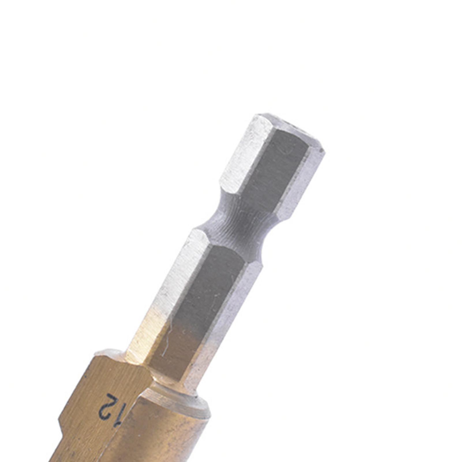 4-12/20/32 Stufenbohrer Mit Sechskantschaft, Titanbeschichteter Metall-stufenbohrer, Stufenbohrer Für Drehmaschinen