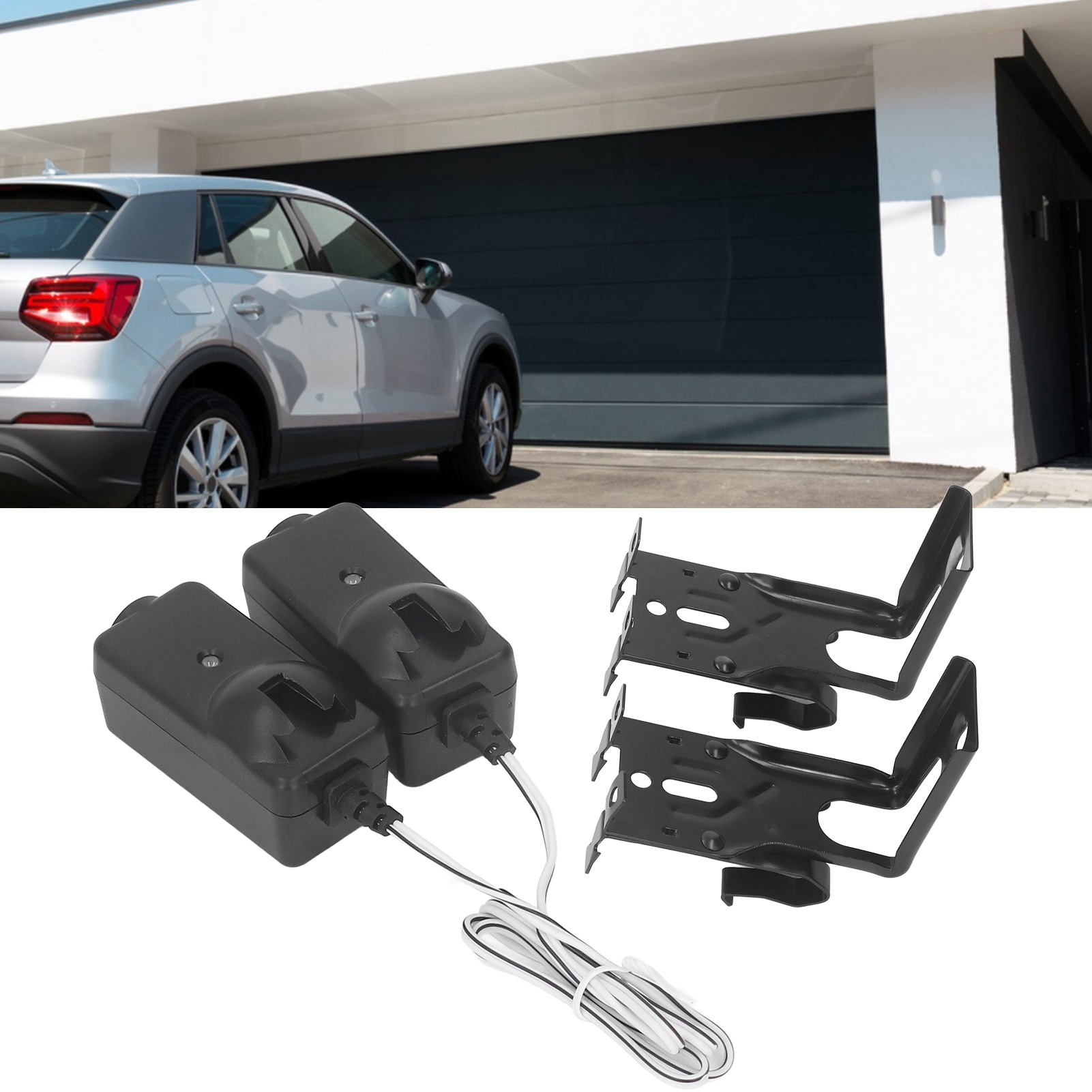 Universelles Sicherheitssensor-set 41a5034 G801cb-p Mit Lichtschrankenhalterung Für Sicherheitssensoren Für Liftmaster/chamberlain/sears Craftsman Und Andere Garagentoröffner.