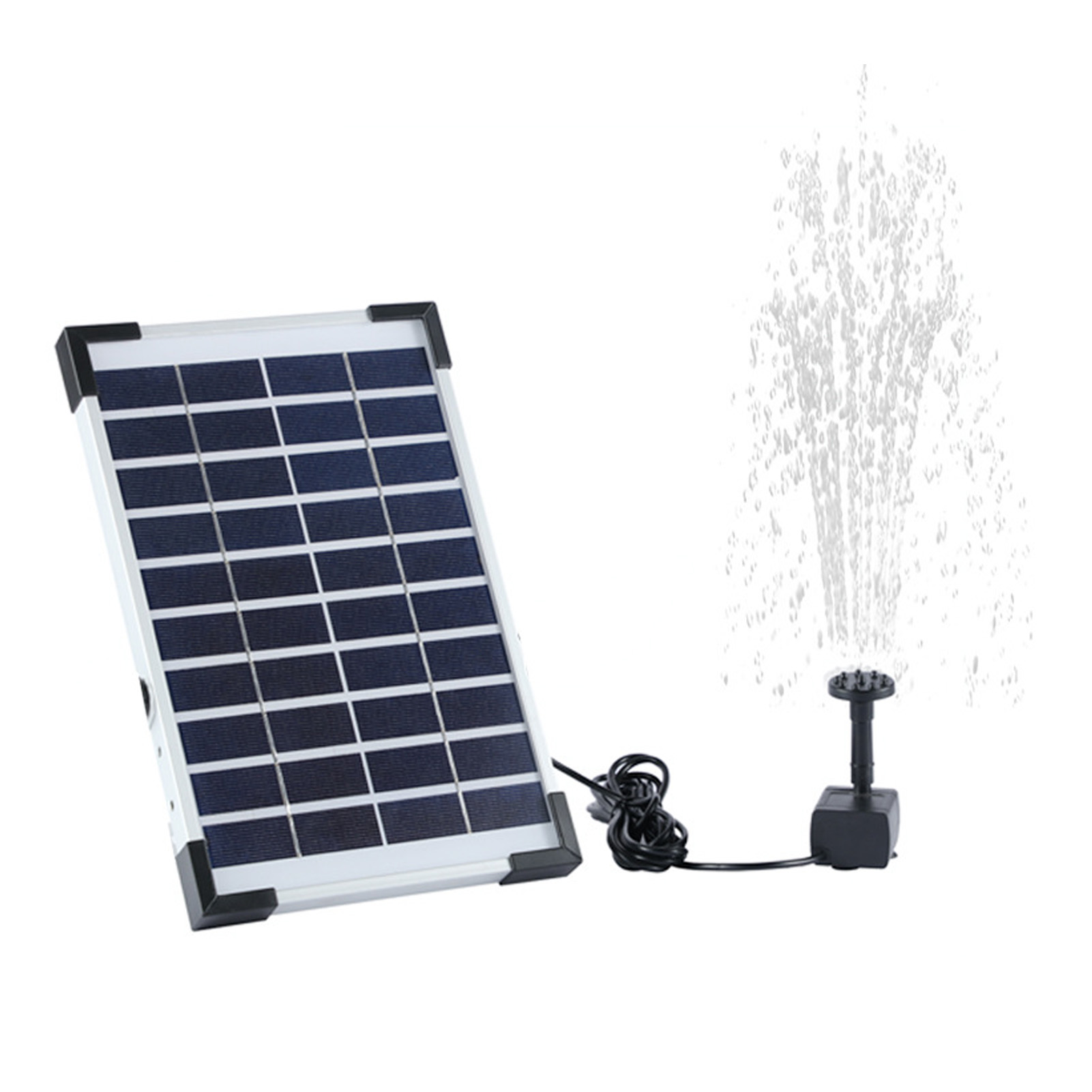 Sf006 5w Dc 10v Solarbrunnen Für Den Garten, Vogeltränke, Schwimmbrunnen Mit Energiespeicher Und Solarwasserpumpe
