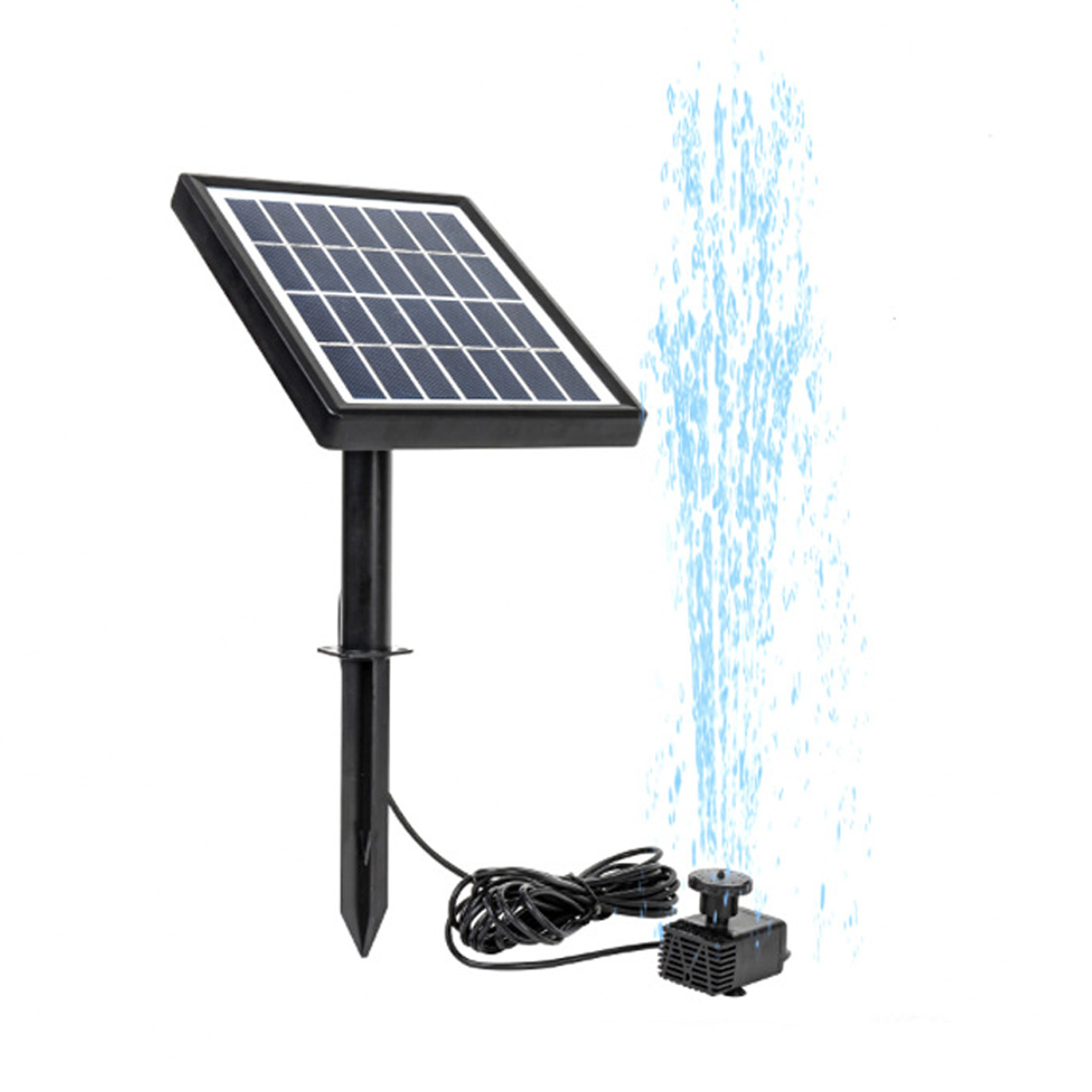 Neuer Solarbrunnen Sf081-a1, Standbrunnen, Geteilte Ausführung, 7v 3,5w Solarpumpe, Dekorativer Brunnen Für Außenpools, Vogeltränke