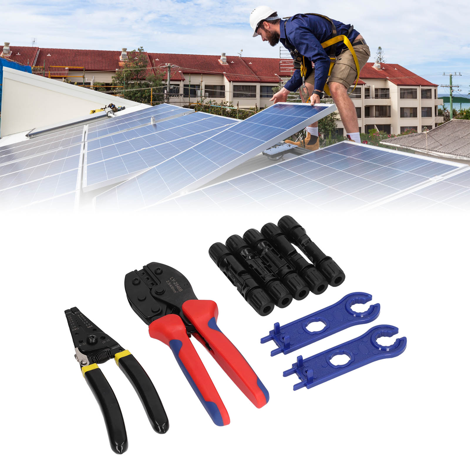 Mc4 Photovoltaik-steckverbinder-crimpwerkzeug-set