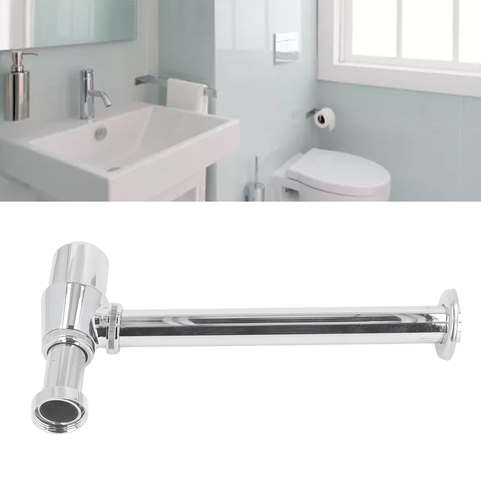 G1-1/4 Zoll Einbau-p-siphon-set Für Verstellbare Badezimmerwaschbecken Und -becken