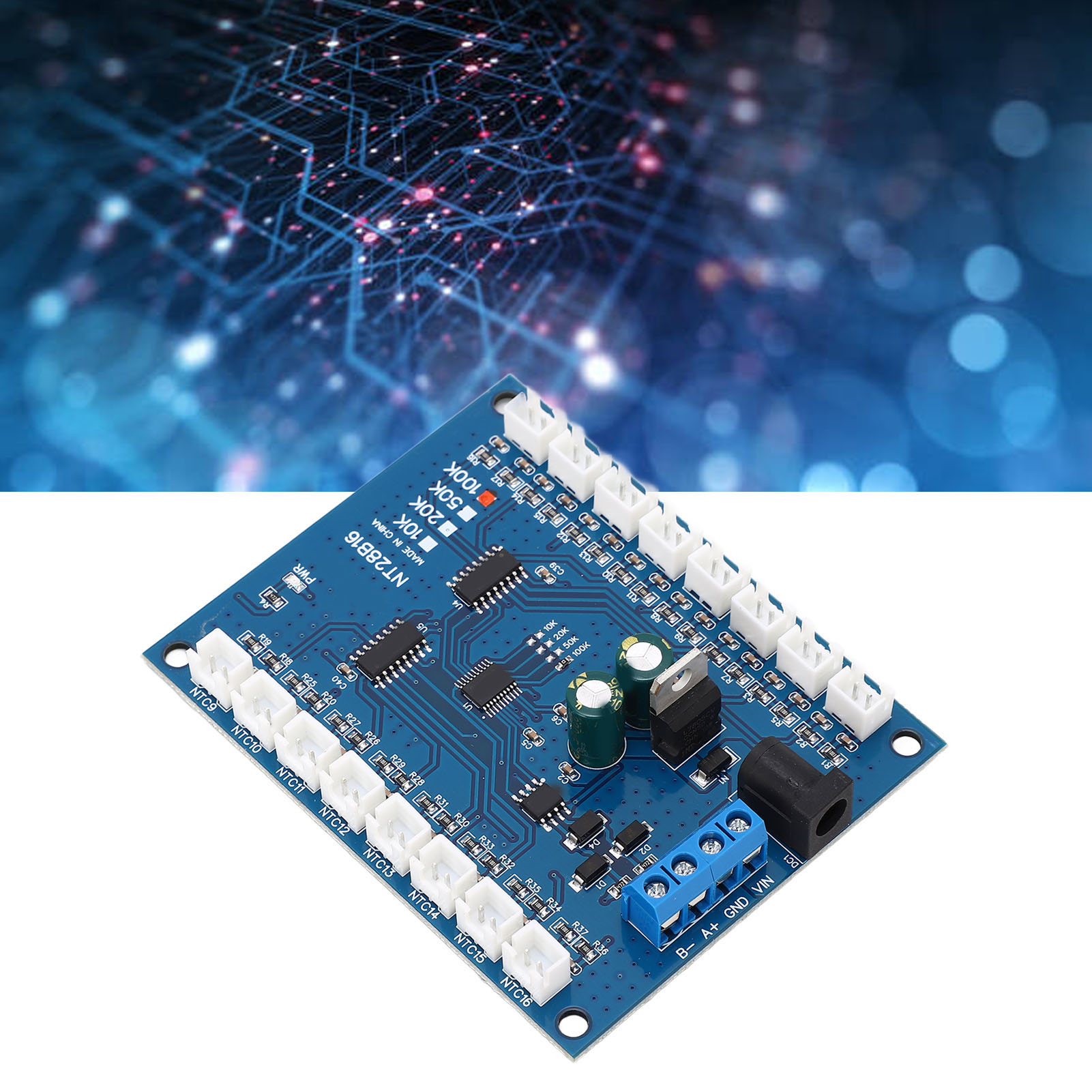16-kanal-rs485-temperaturerfassungseinheit, Modbus Rtu, Papierlose Protokollierung, 100 K
