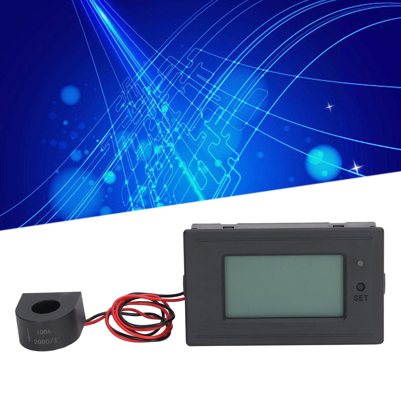 Digitales Strom- Und Leistungsmessgerät Ac40-280v, Multifunktionsinstrument Mit Lcd-digitalanzeige