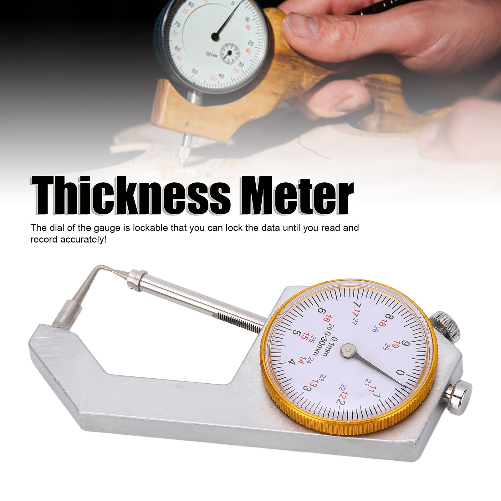 Dickenmessgerät Für Rohrbögen Mit Einem Messbereich Von 0 Bis 30 Mm Und Einer Genauigkeit Von 0,1 Mm.
