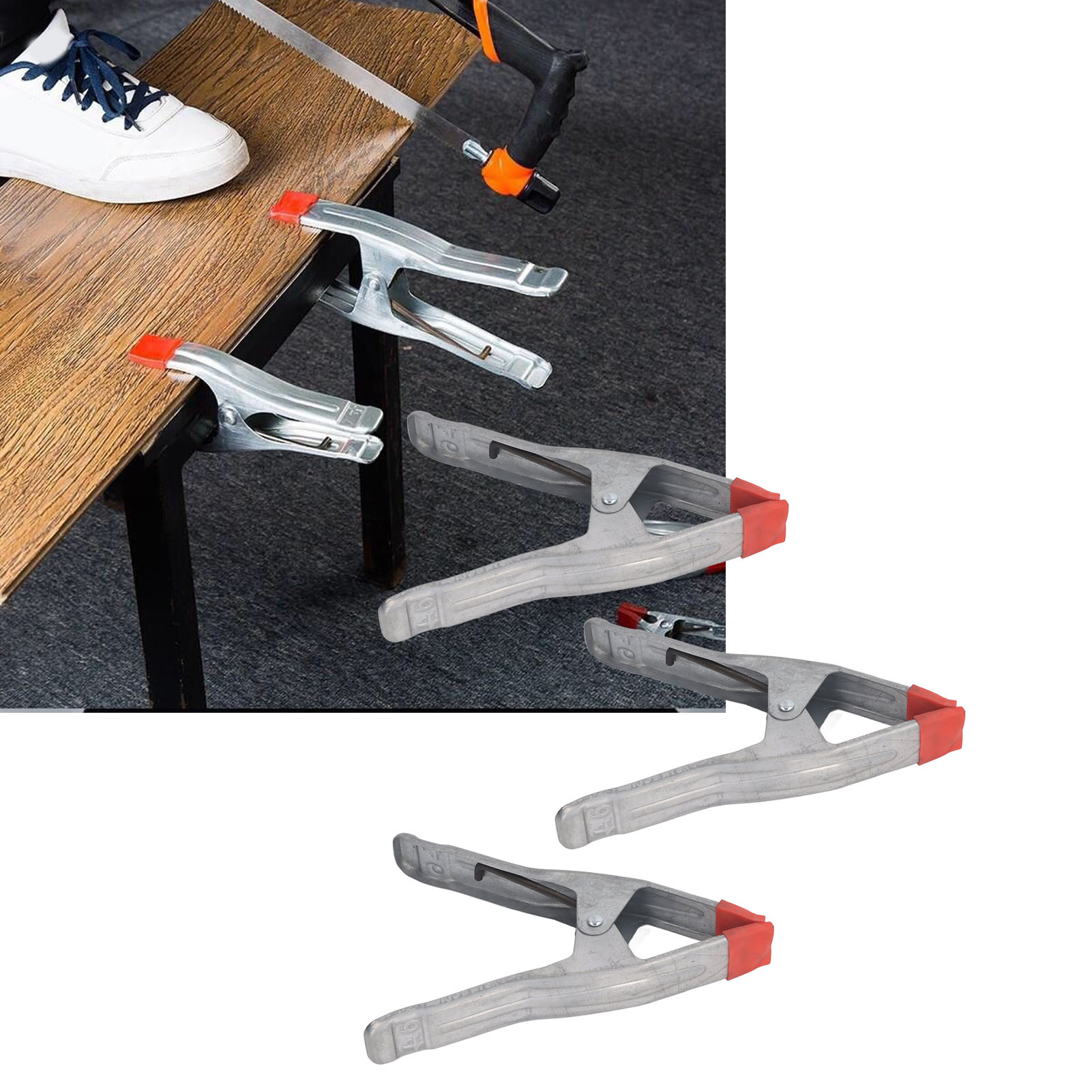 23 Cm (9 Zoll) A-klemme Für Holzarbeiten, Robuste Ausführung Mit Federbelasteten Klemmen Zur Befestigung Von Wasserrohren, Holzbrettern Und Steinen.