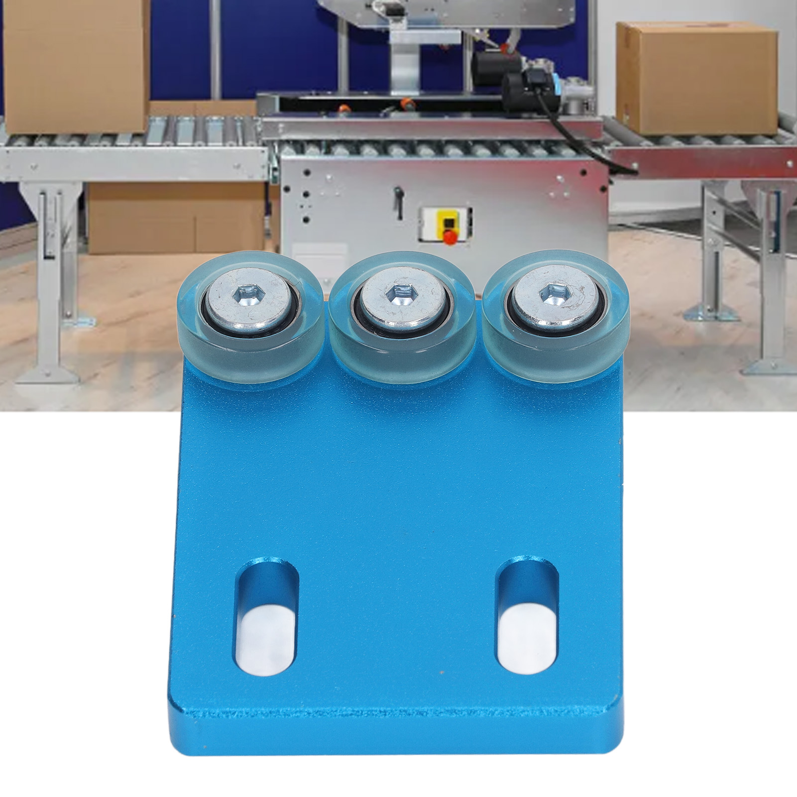 Schmale Zusatzrolle Für Kantenanleimmaschine, Blau, Zur Vermeidung Von Materialabweichungen Zubehör Für Kantenanleimmaschine 3 Rollen