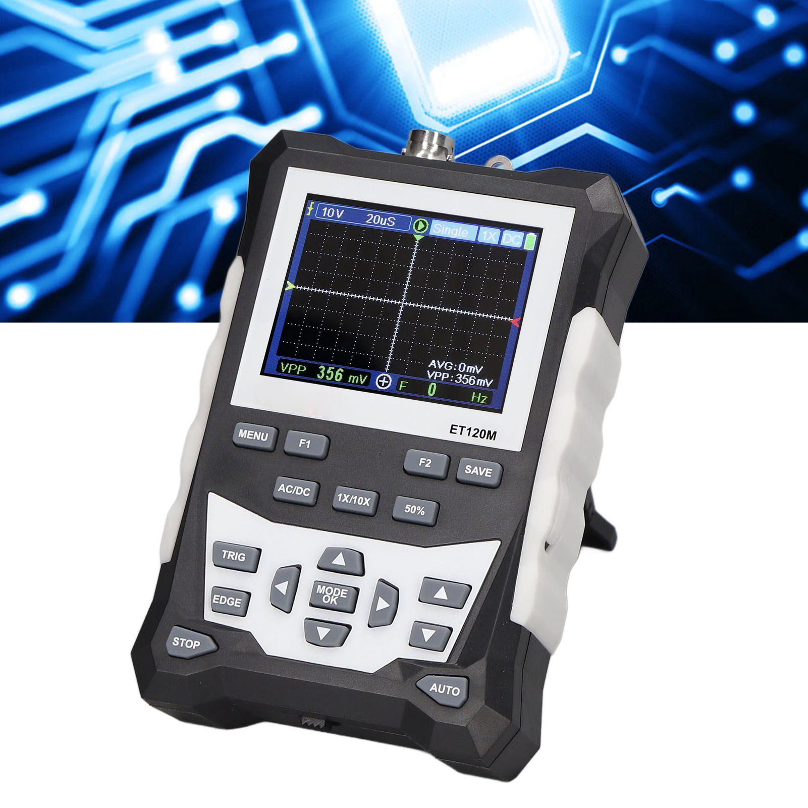 Tragbares Analoges Farboszilloskop, 120 Mhz Frequenz, 500 Ms/s Abtastrate