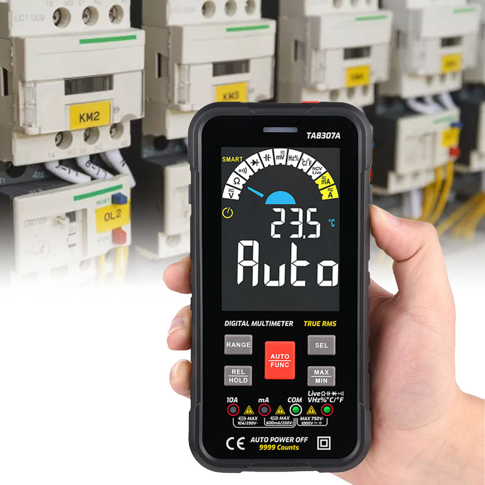 Ta8307a Ultradünnes Digitales Elektrisches Multimeter Mit Großem Display, Vollautomatisch Und Intelligent.