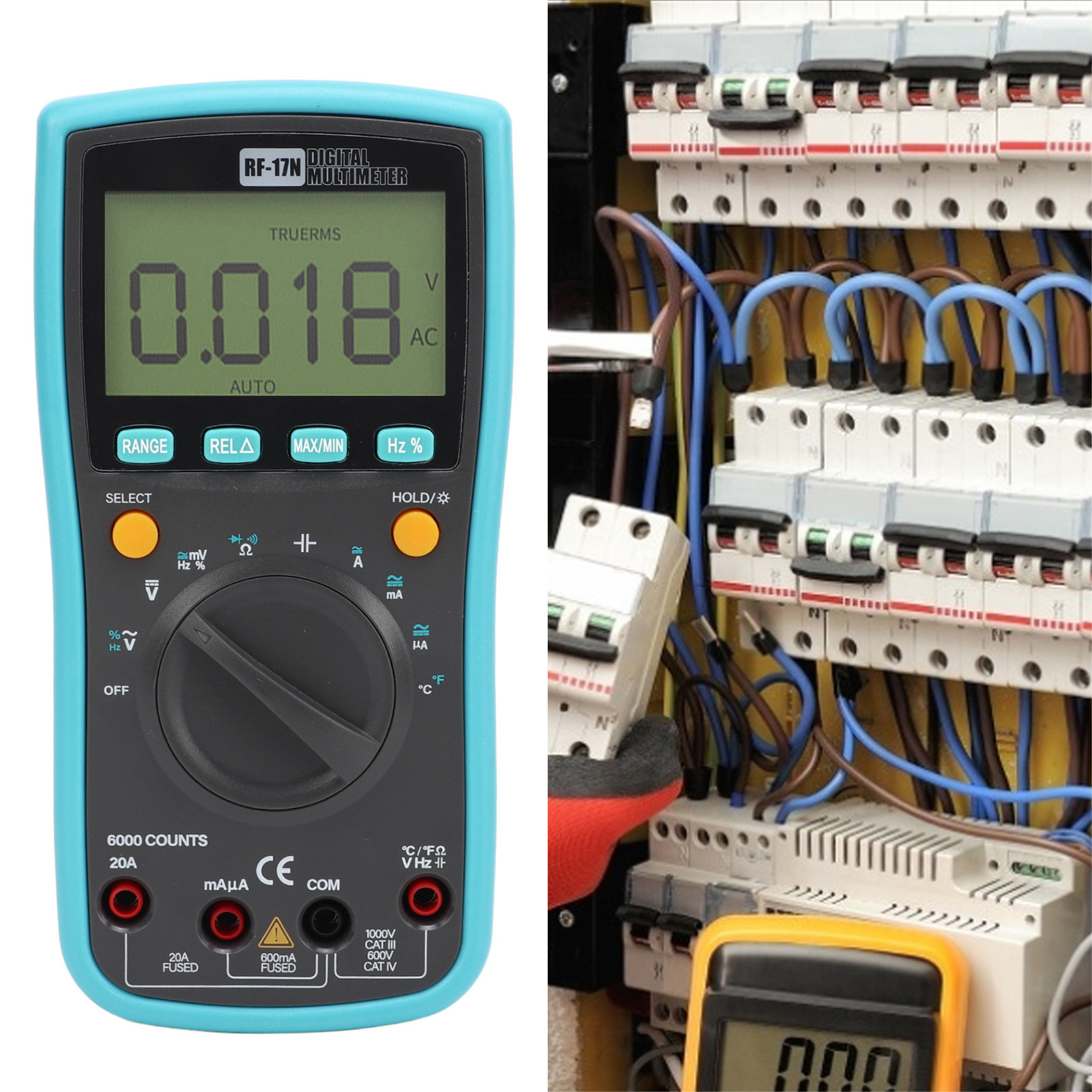 Rf-17n Intelligenter Spannungstester, Digitalanzeige-multimeter, Multifunktionales Elektronisches Messgerät Für Motherboards