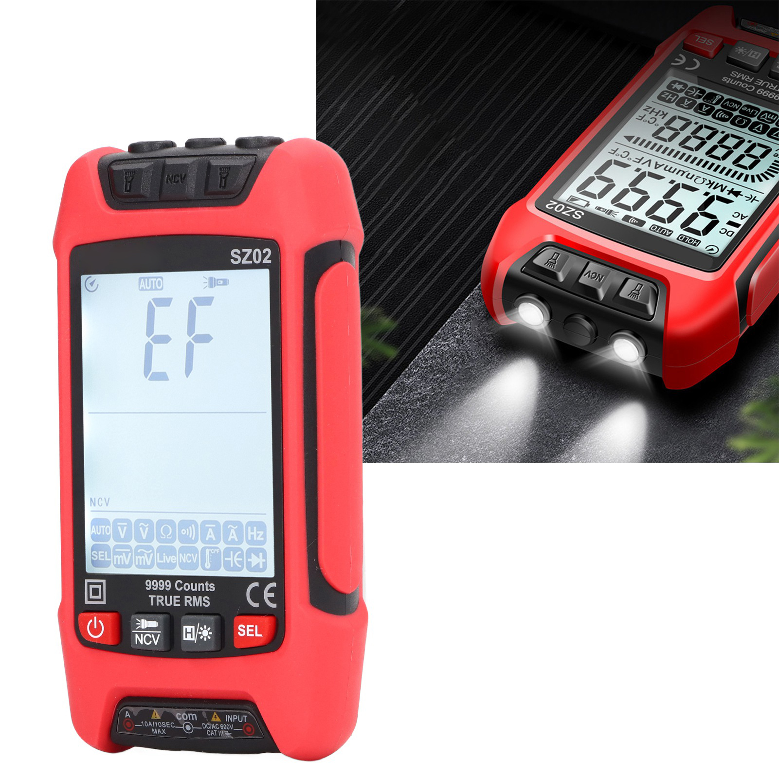Aneng Sz02 Intelligentes, Vollautomatisches Digitalmultimeter Mit Verbrühungsschutz
