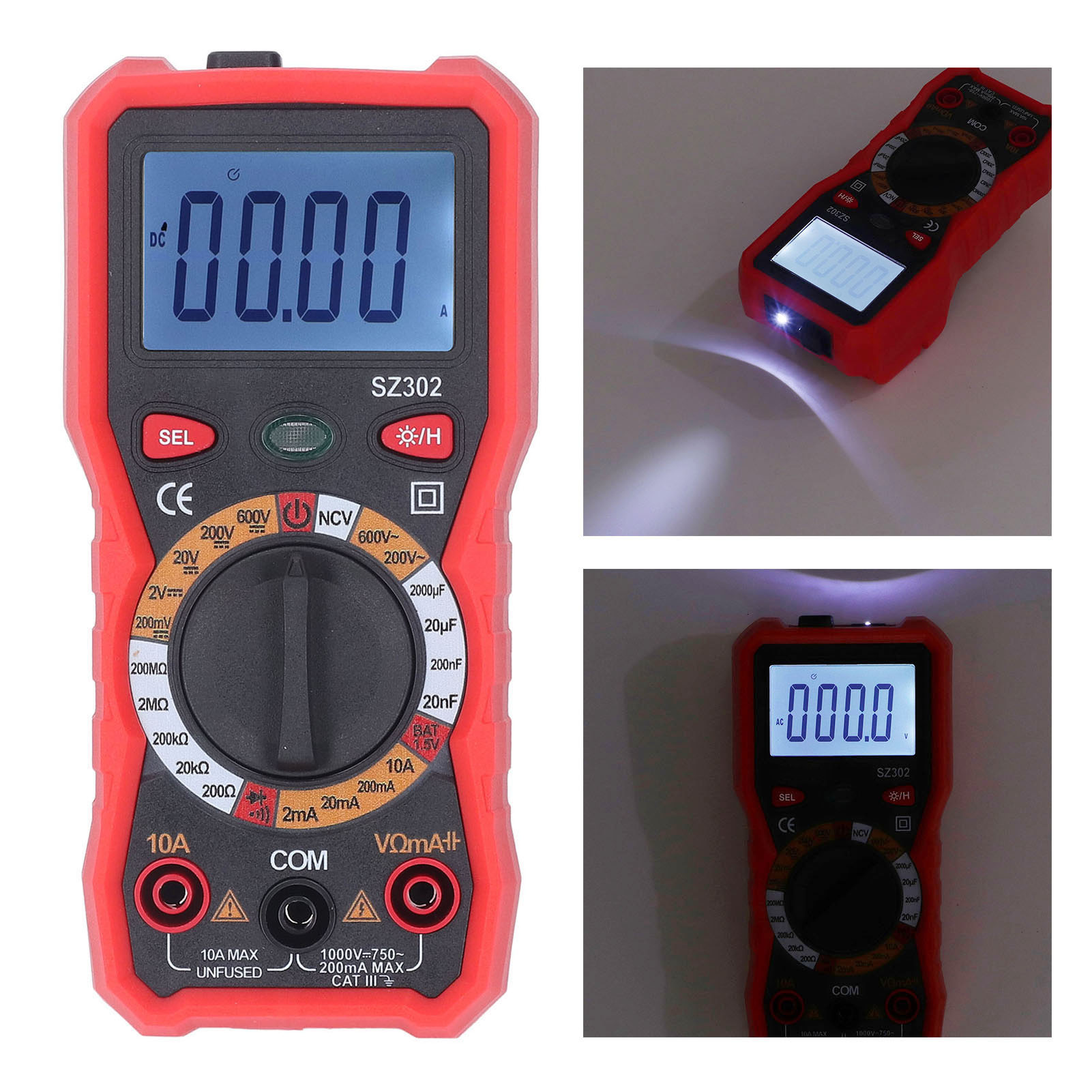 Aneng Sz302 Digitalmultimeter, Hochpräzises Digitalmultimeter, Rot