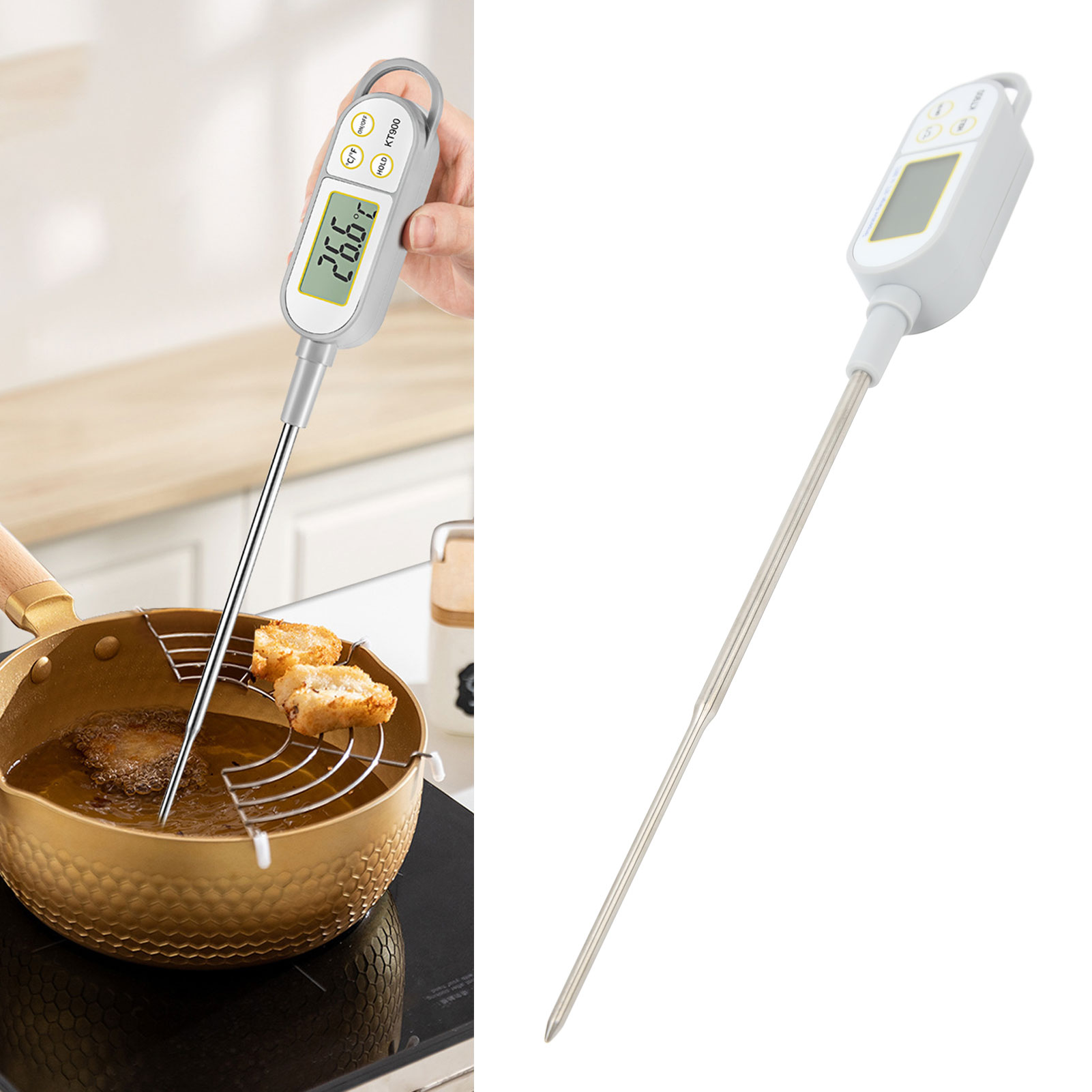 Kt900 Hochtemperatur-lebensmittelthermometer Aus Edelstahl