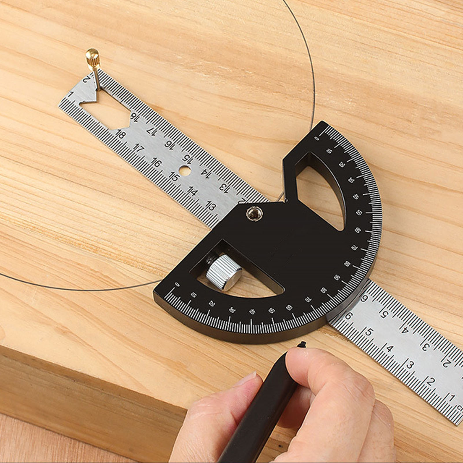 Winkelmesser Für Holzbearbeitung, Kantenlineal Für Holzbearbeitung, Markierungslineal Für Holzbearbeitung, Designlineal Für Holzbearbeitung, Winkelmesser, 12-zoll-winkelmesser.