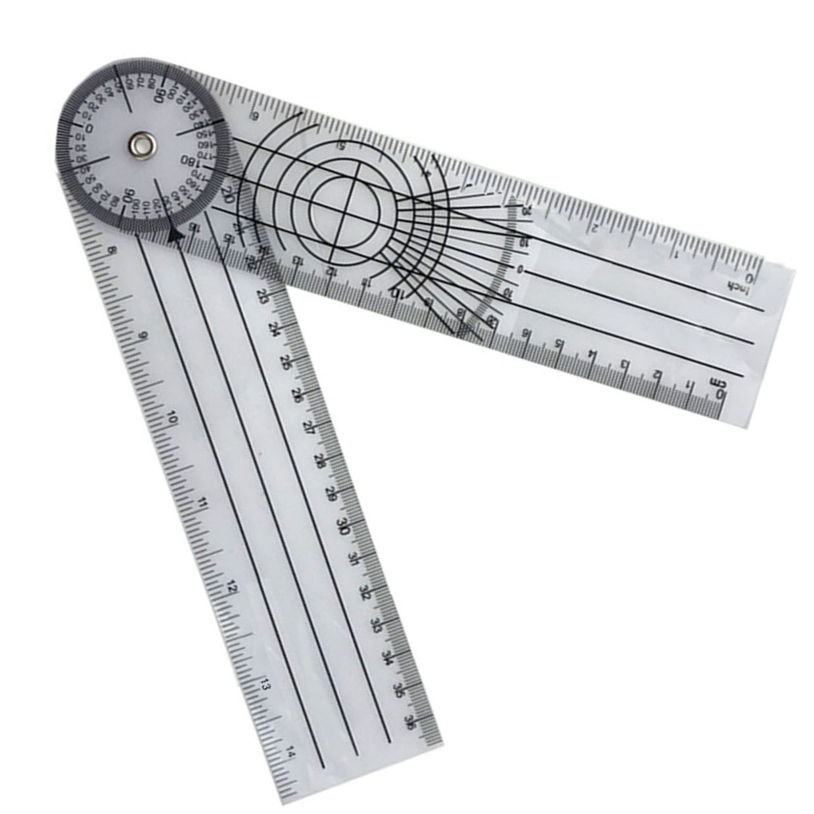 140 Mm Kunststoff-winkelmesser (1 Stück), Winkelmesslineal, Winkelmesser, Winkelmesslineal In Der Ergotherapie, Gelenkbeweglichkeitsmesslineal, Medizinisches Lineal