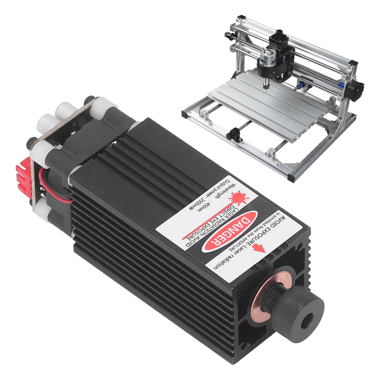 450 Nm 2500 Mw Cnc-laserschneidmodul, Zubehör Für Diy-graviermaschinen, 2,5-w-lasermodul