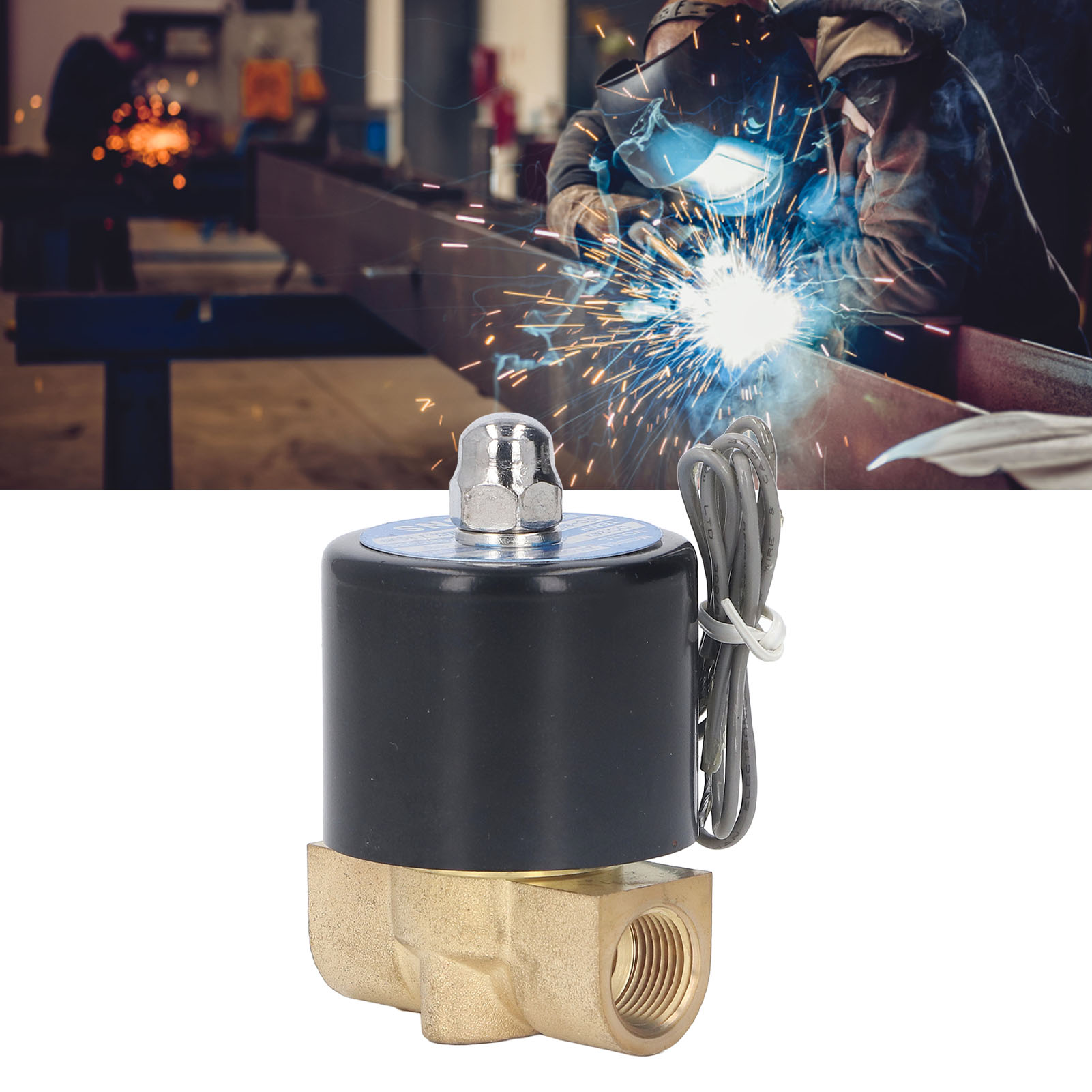 Zweiwege-magnetventil Aus Messing Mit Zwei Positionen, 2w040-10/dc24v, 3/5 Zoll, Normalerweise Geschlossenes Steuerelement