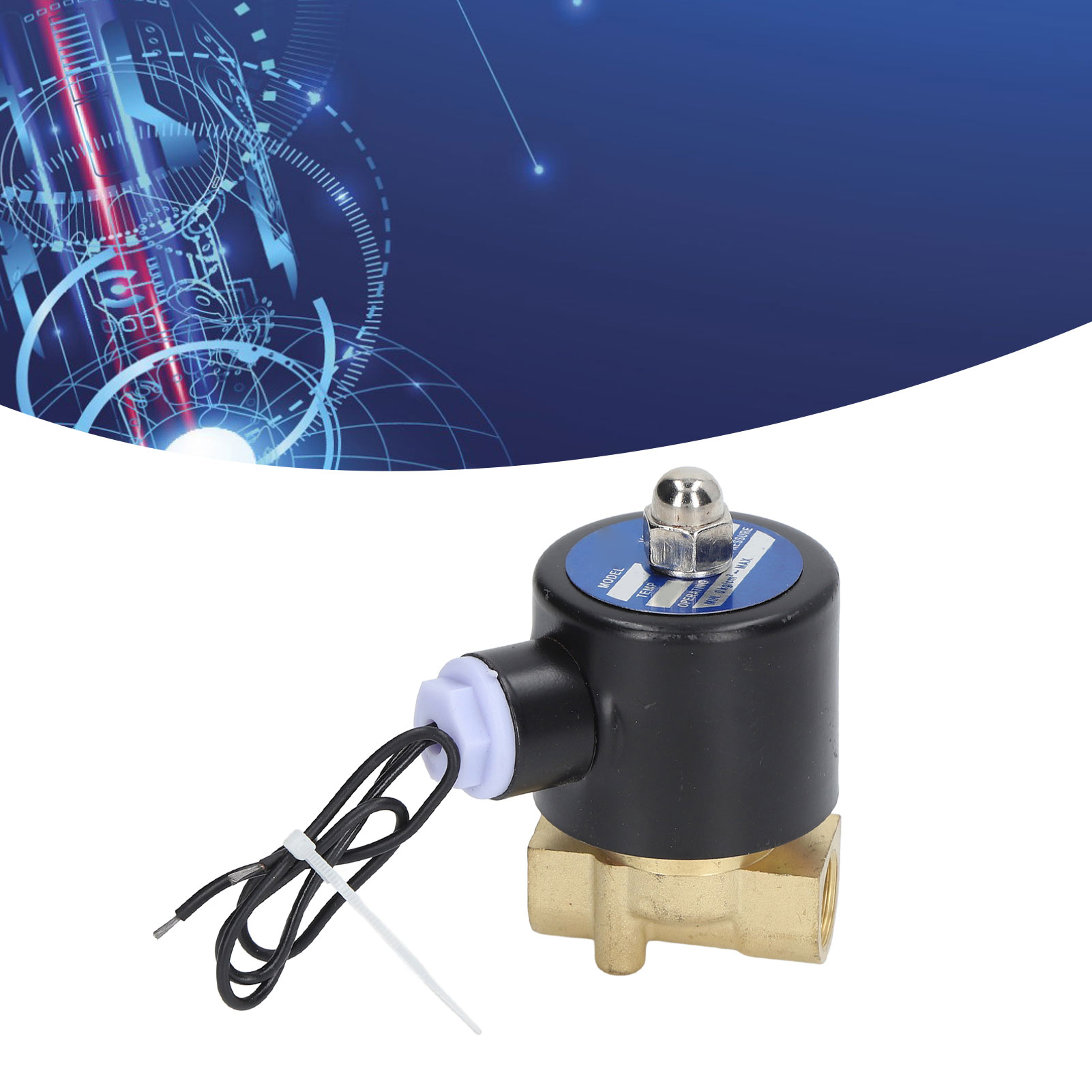 Normalerweise Geschlossenes 2w-magnetventil Aus Messing Für Wasser Und Luft, Spule Aus Vollkupfer, Teilenummer 2w040-10, 24 V Gleichspannung