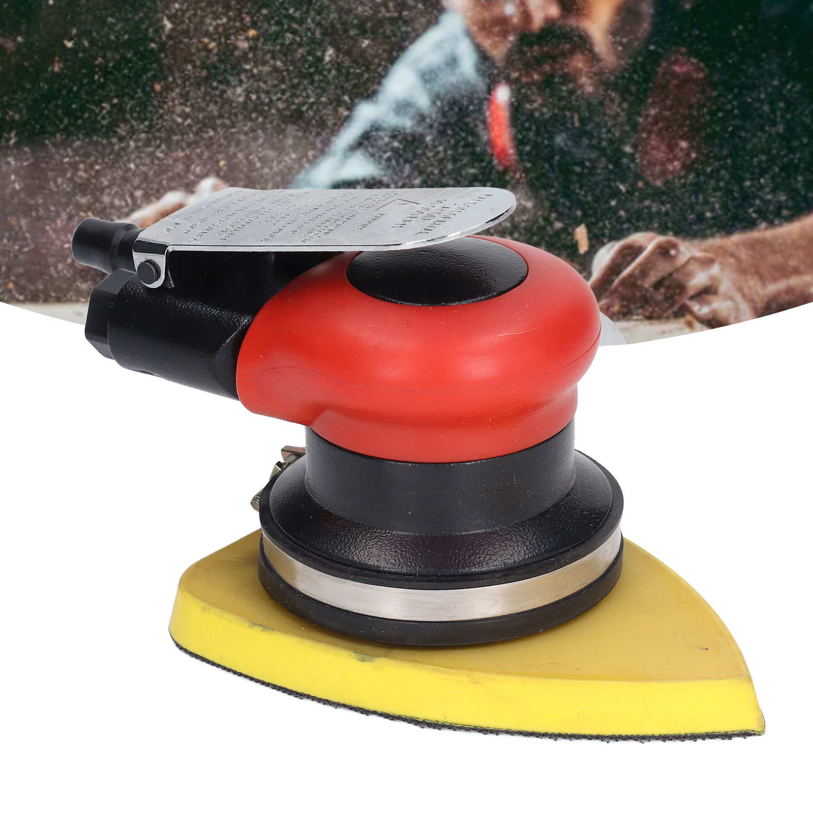 Langer, Dreieckiger, Pneumatischer Vibrationsschleifer, Kompakter Und Leichter Spachtelpolierer, Schleifpapier, Trockenschleifer Für Die Holzbearbeitung