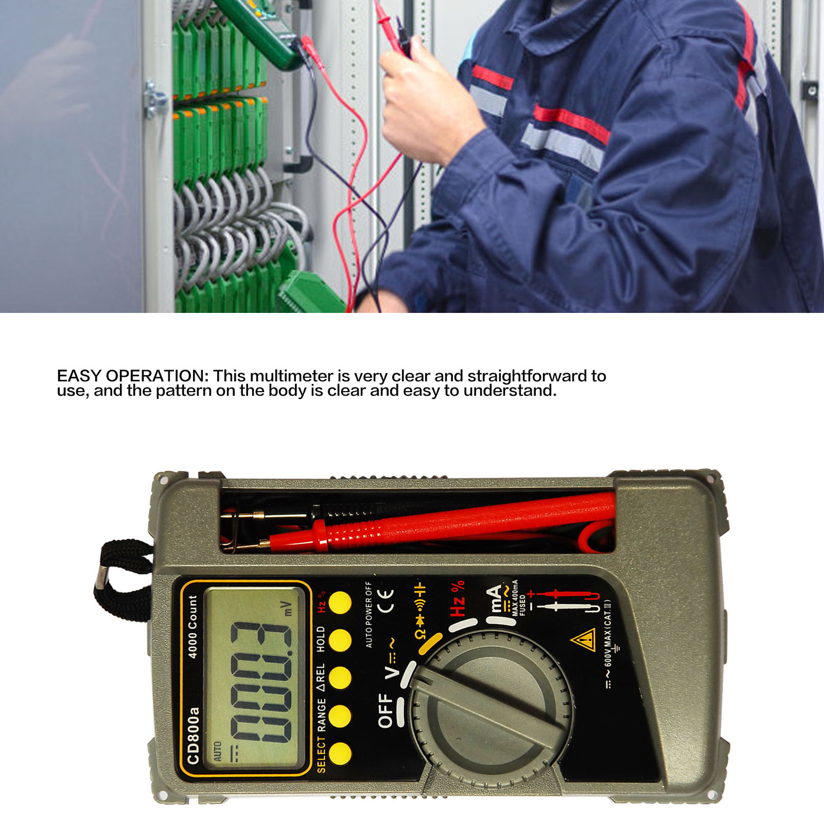Cd800a Digitalmultimeter – Extrem Robustes Und Stoßfestes Multimeter