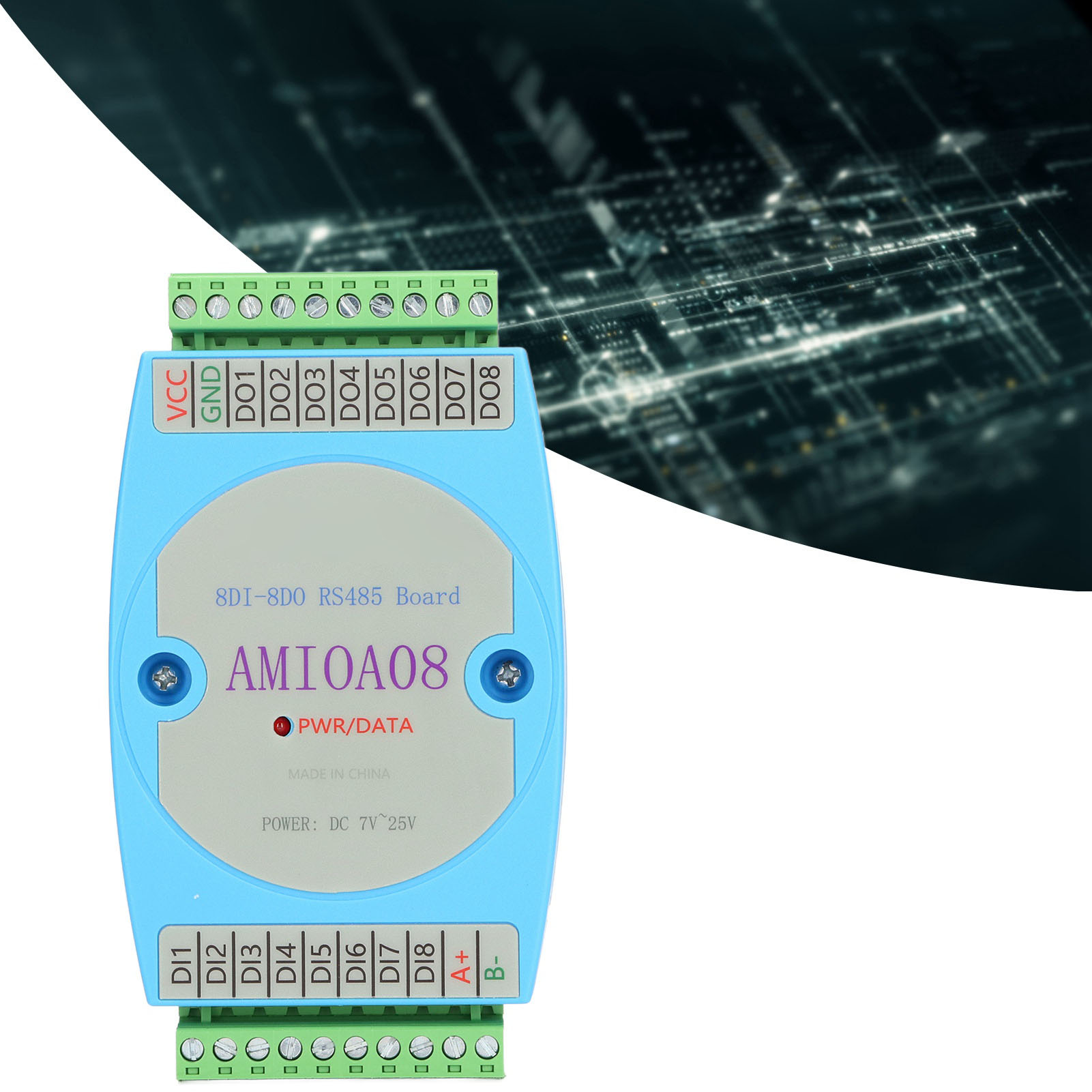 8di-8do Digitale Eingangs-/ausgangssteuerplatine, Optisch Isolierte Rs485 Modbus Rtu Kommunikationsplatine