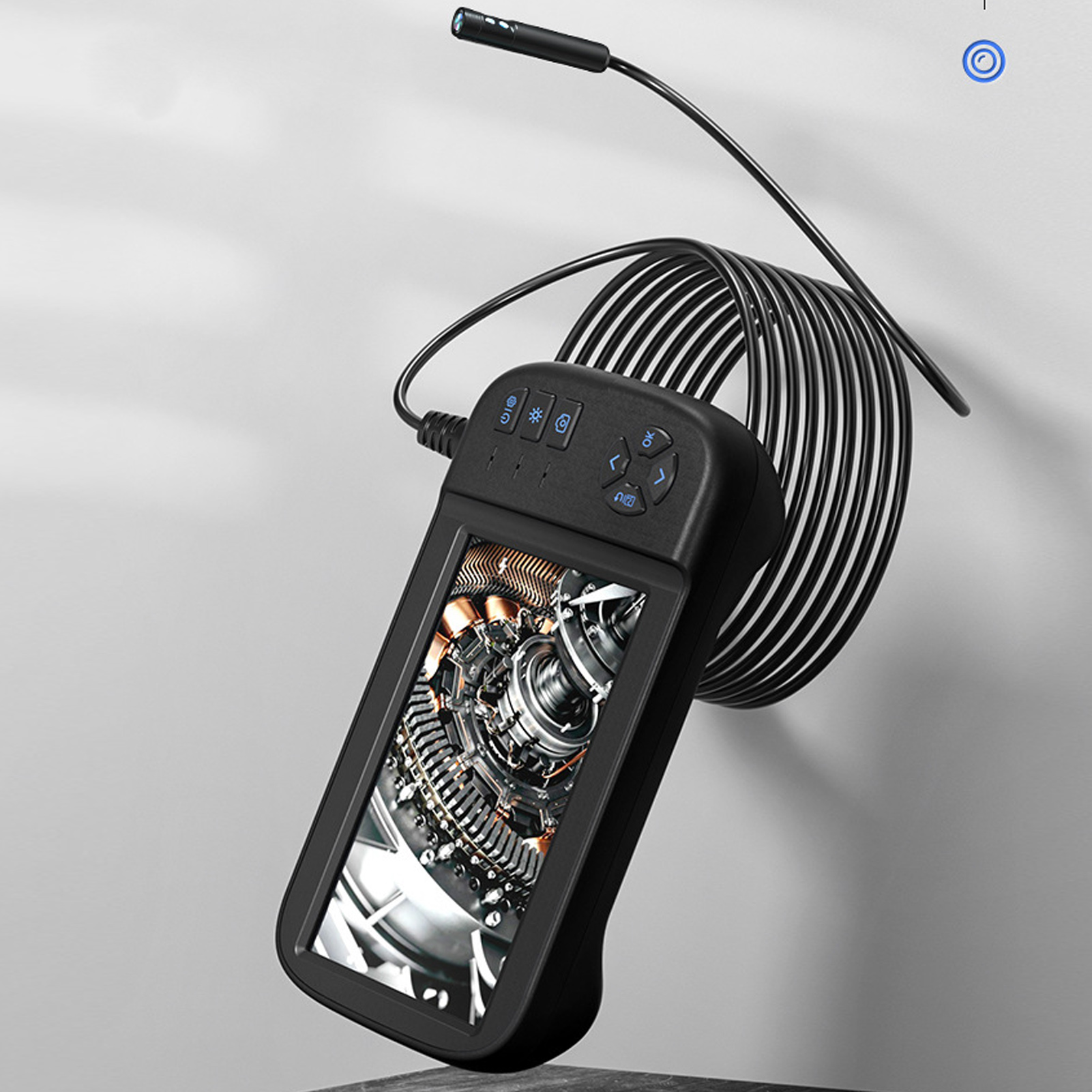 8,0 Mm Doppellinsen-endoskop Mit Einer Reichweite Von 1 Meter, Einem 4,5-zoll-hd-ips-bildschirm Und 200 W Pixeln.