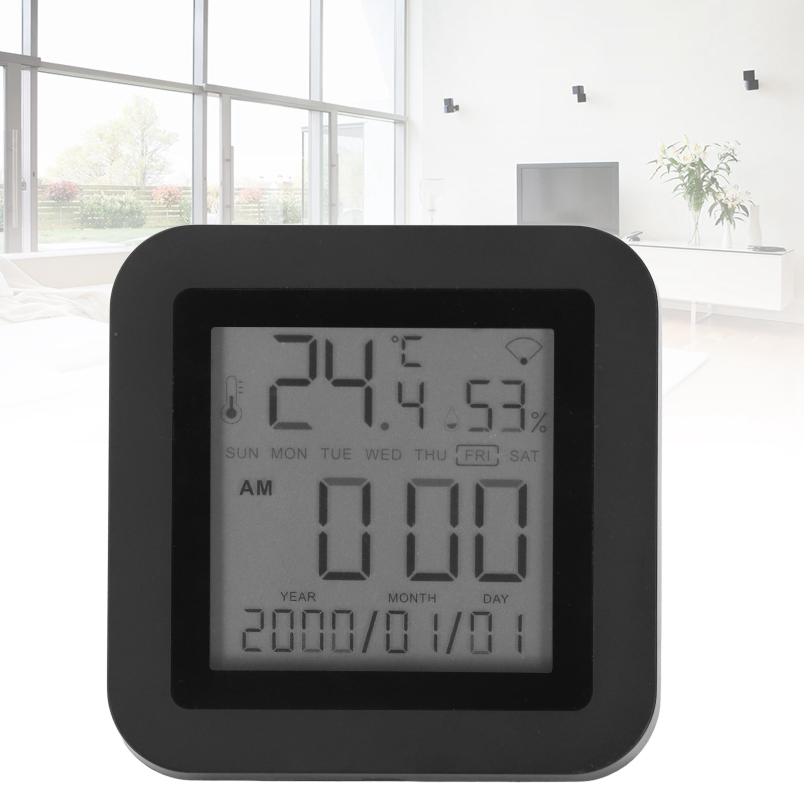 S09 3-in-1 Wlan-smart-thermometer Und Hygrometer Mit Infrarot-fernbedienung Und Display