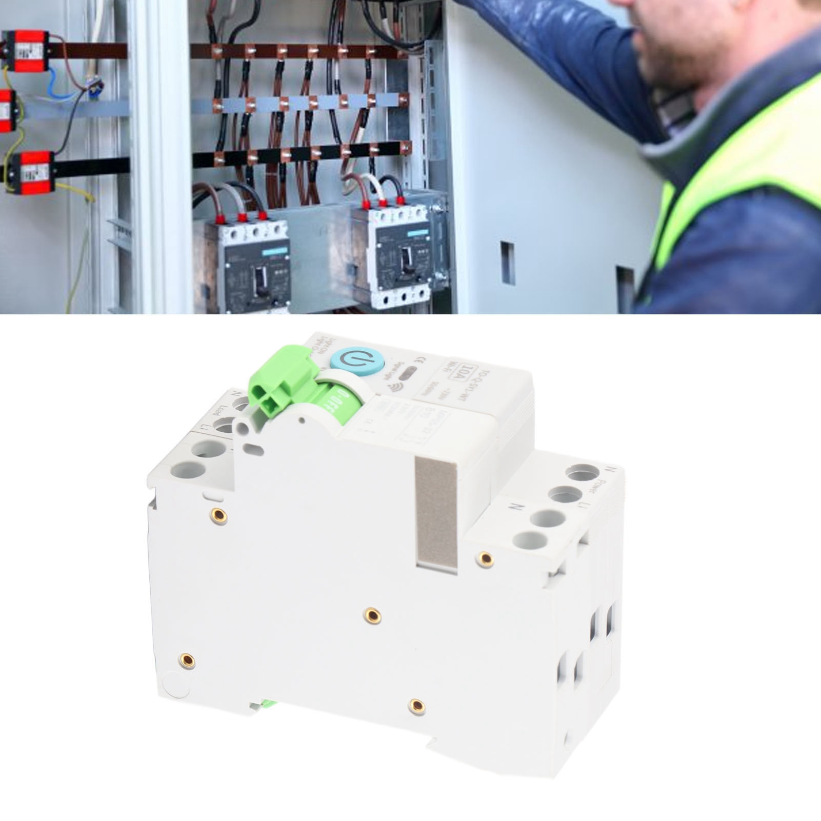 Tongou 10a 1p+n Miniatur-smart-leistungsschalter Mit Wlan, Zeitverzögerung, Fernbedienung Und Fernsteuerung Für Das Vernetzte Zuhause