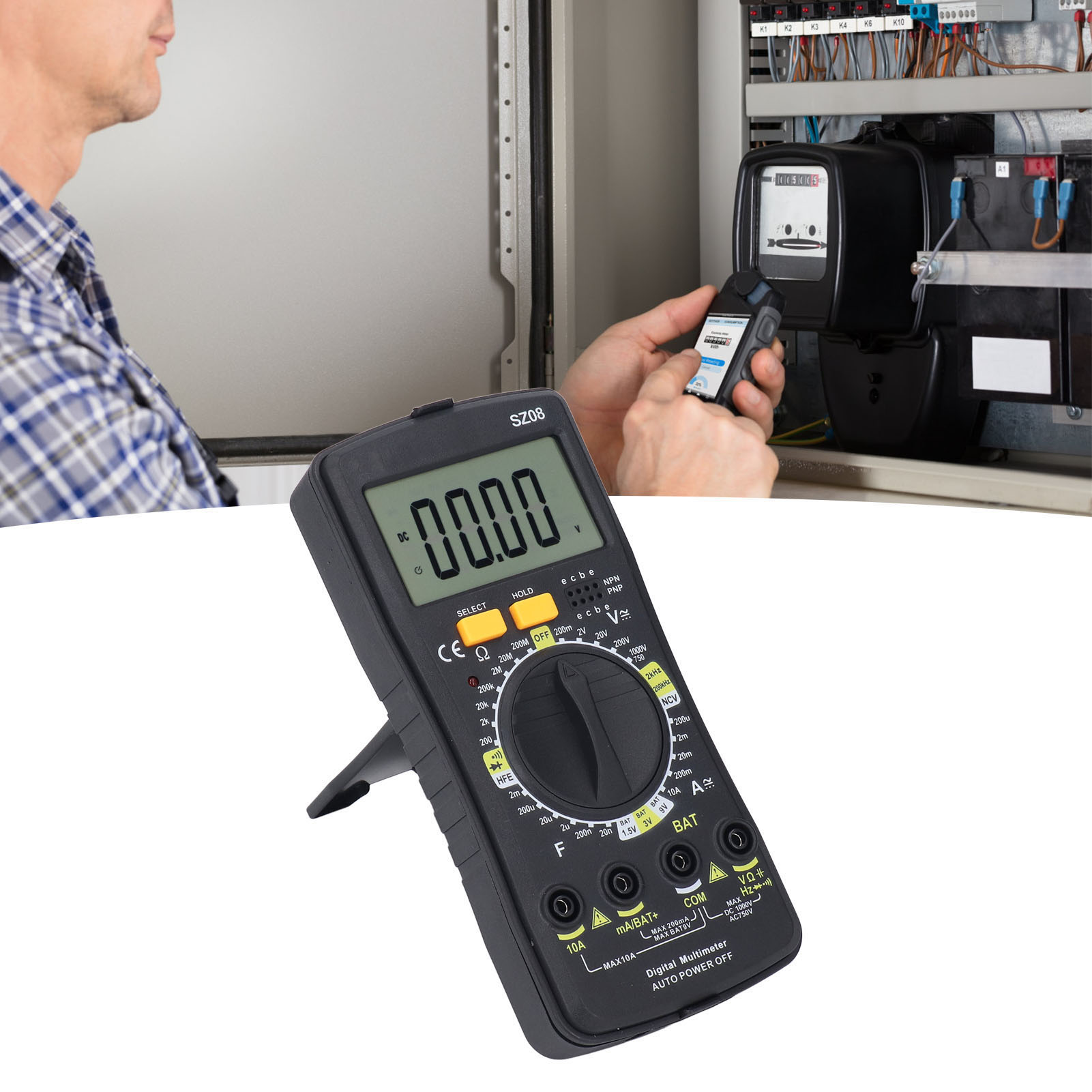 Aneng Sz08 Hochpräzises Ultradünnes Digitalmultimeter