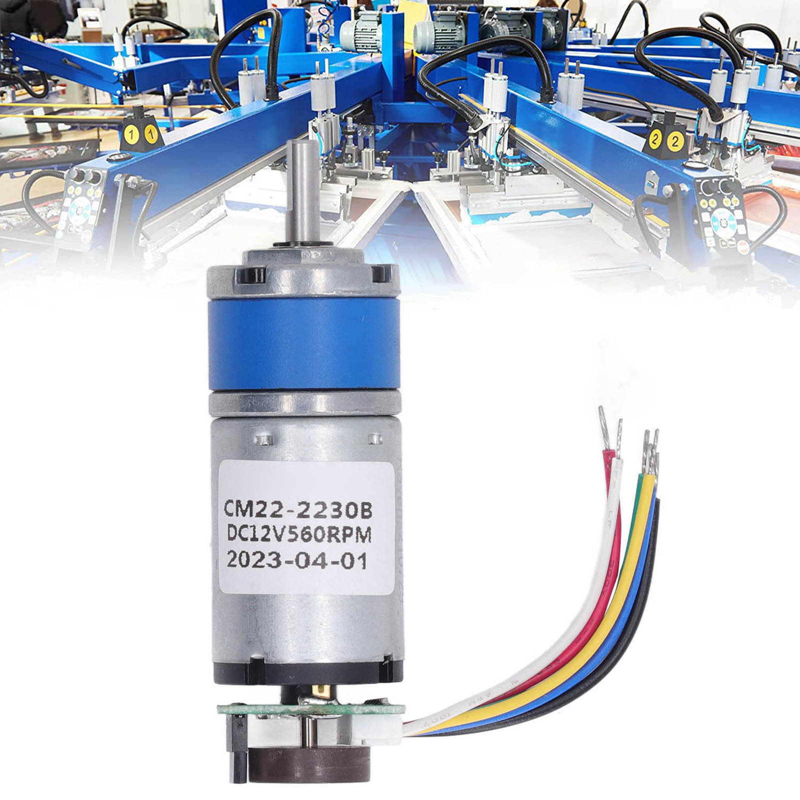 Cm22-2230b Miniatur-planetengetriebemotor (22 Mm) Mit Encoder, 12 V, 560 U/min